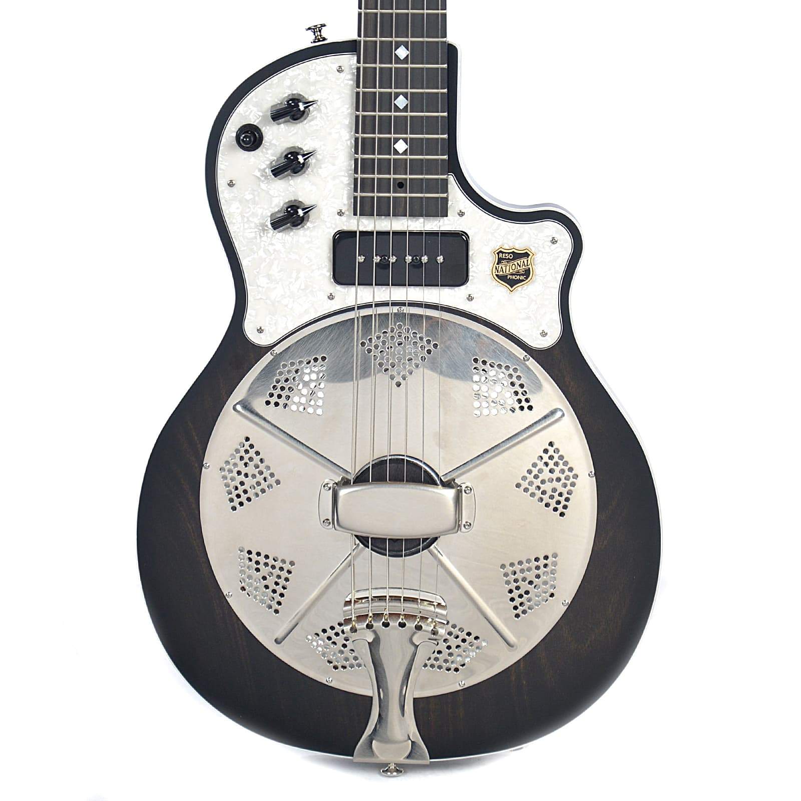 National ResoLectric Black Acoustic Guitars / Resonator