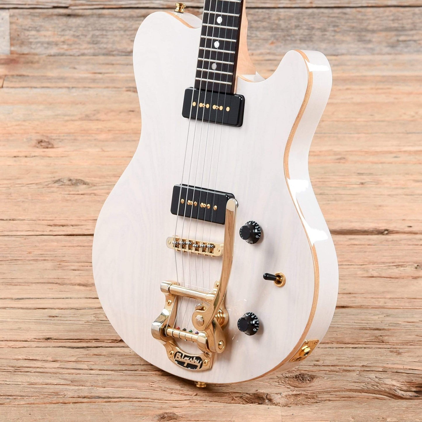 Nik Huber Special "Custom" TV White Electric Guitars / Solid Body