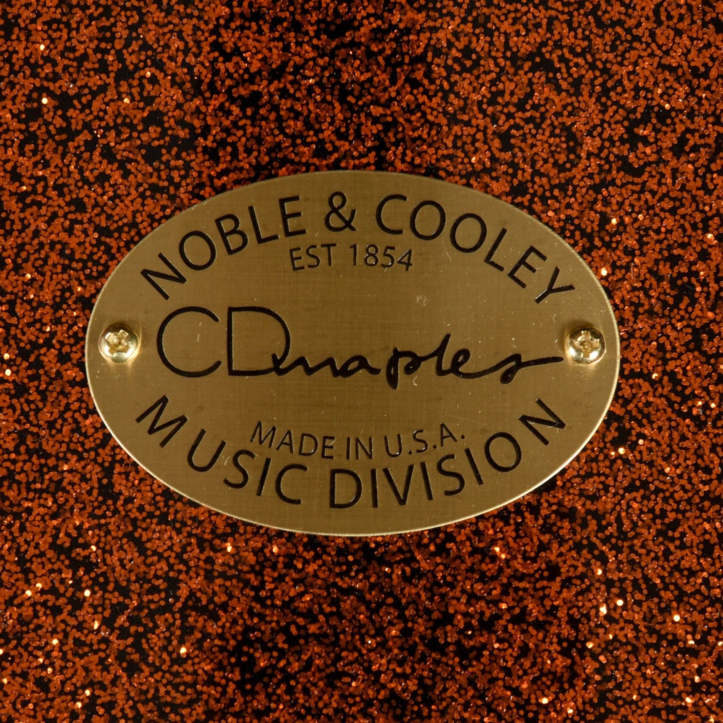 Noble & Cooley CD Maple 10/12/16/22/4pc. Drum Kit Copper Sparkle w/Black Nickel Hardware Drums and Percussion / Acoustic Drums / Full Acoustic Kits