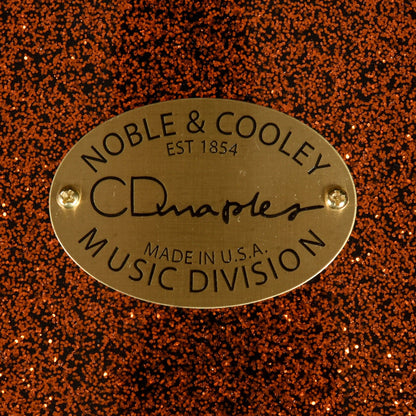 Noble & Cooley CD Maple 10/12/16/22/4pc. Drum Kit Copper Sparkle w/Black Nickel Hardware Drums and Percussion / Acoustic Drums / Full Acoustic Kits