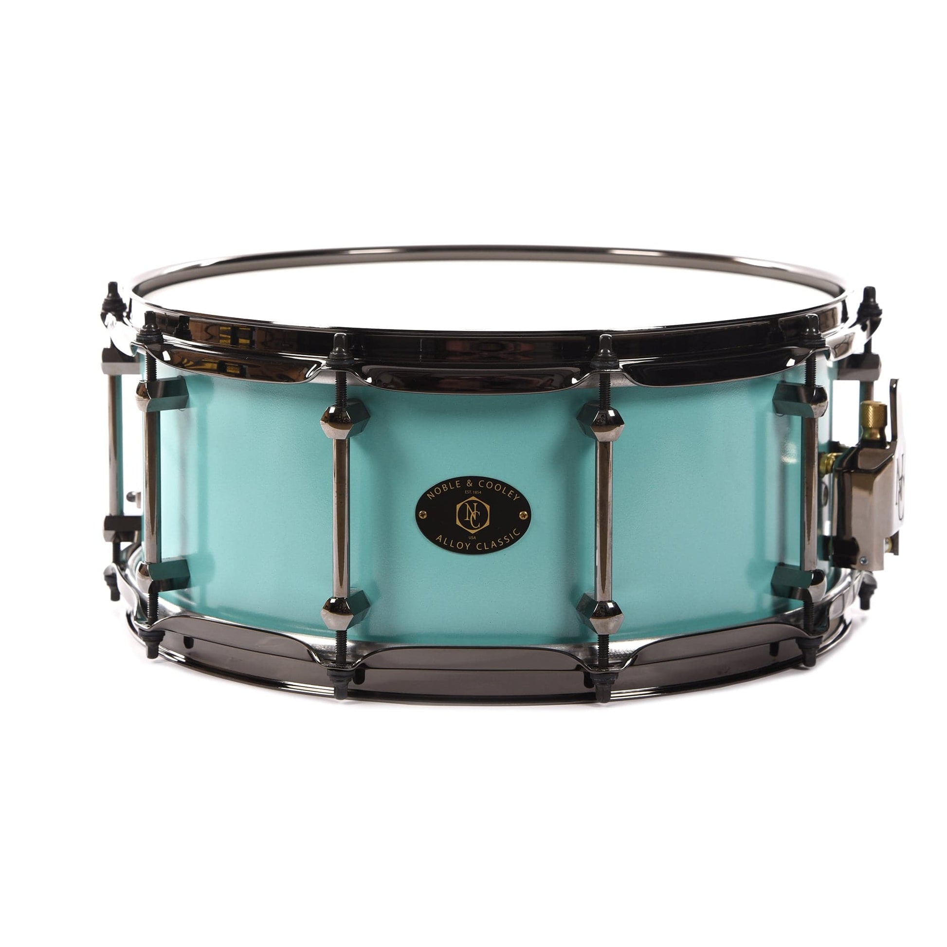 Noble & Cooley 6x14 Alloy Classic Snare Drum Mint Green w/Black Nickel Drums and Percussion / Acoustic Drums / Snare