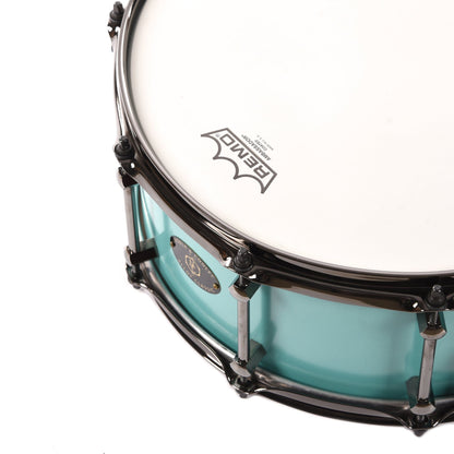 Noble & Cooley 6x14 Alloy Classic Snare Drum Mint Green w/Black Nickel Drums and Percussion / Acoustic Drums / Snare