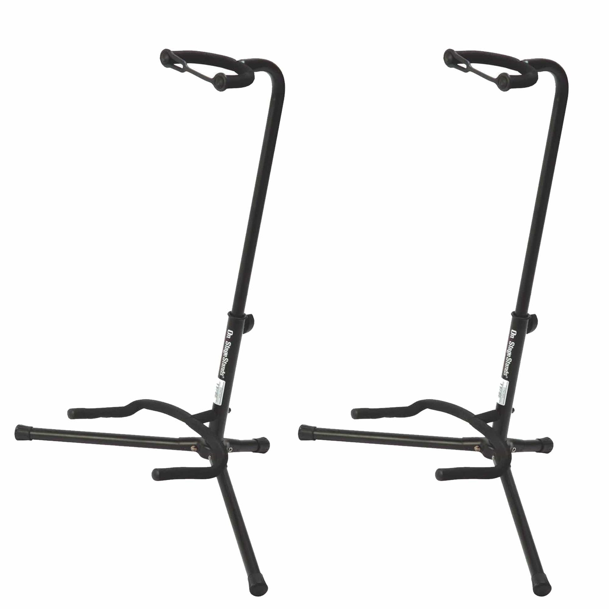 On Stage Stands XCG-4 Classic Guitar Stand (2 Pack Bundle) Accessories / Stands