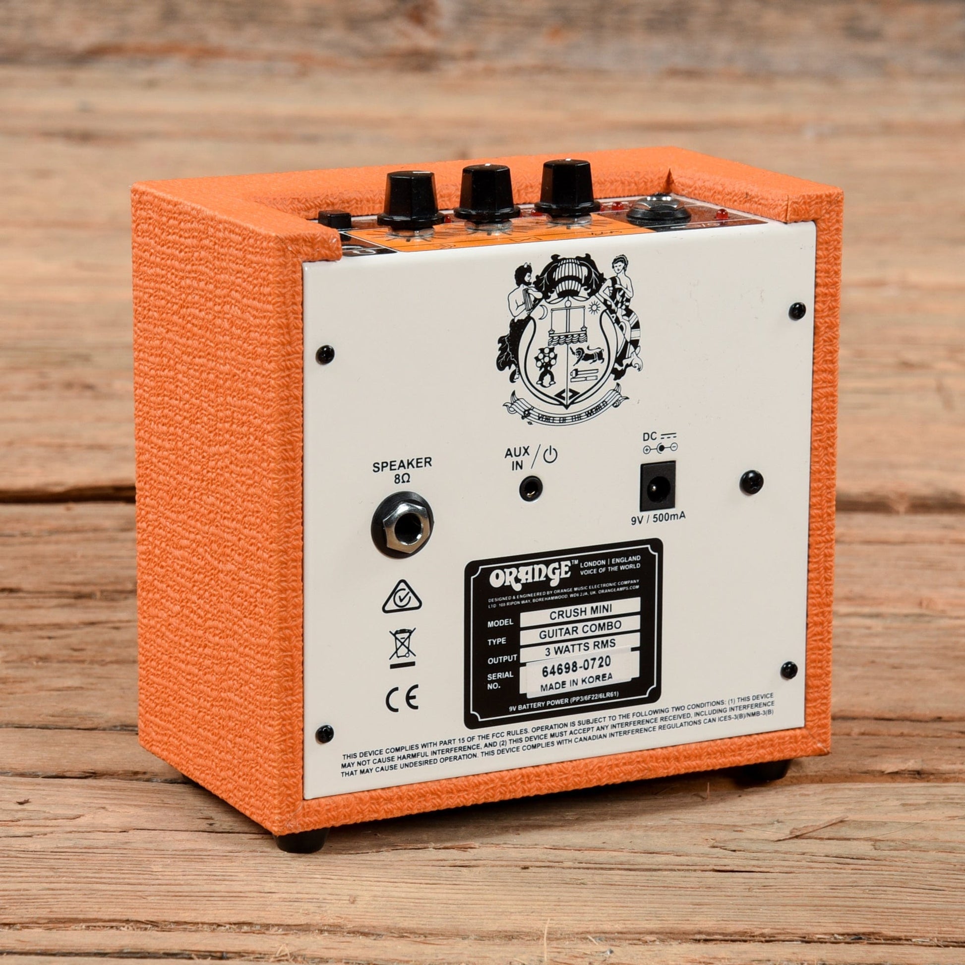 Orange Crush Mini 3-Watt 1x4" Guitar Combo Amps / Guitar Cabinets