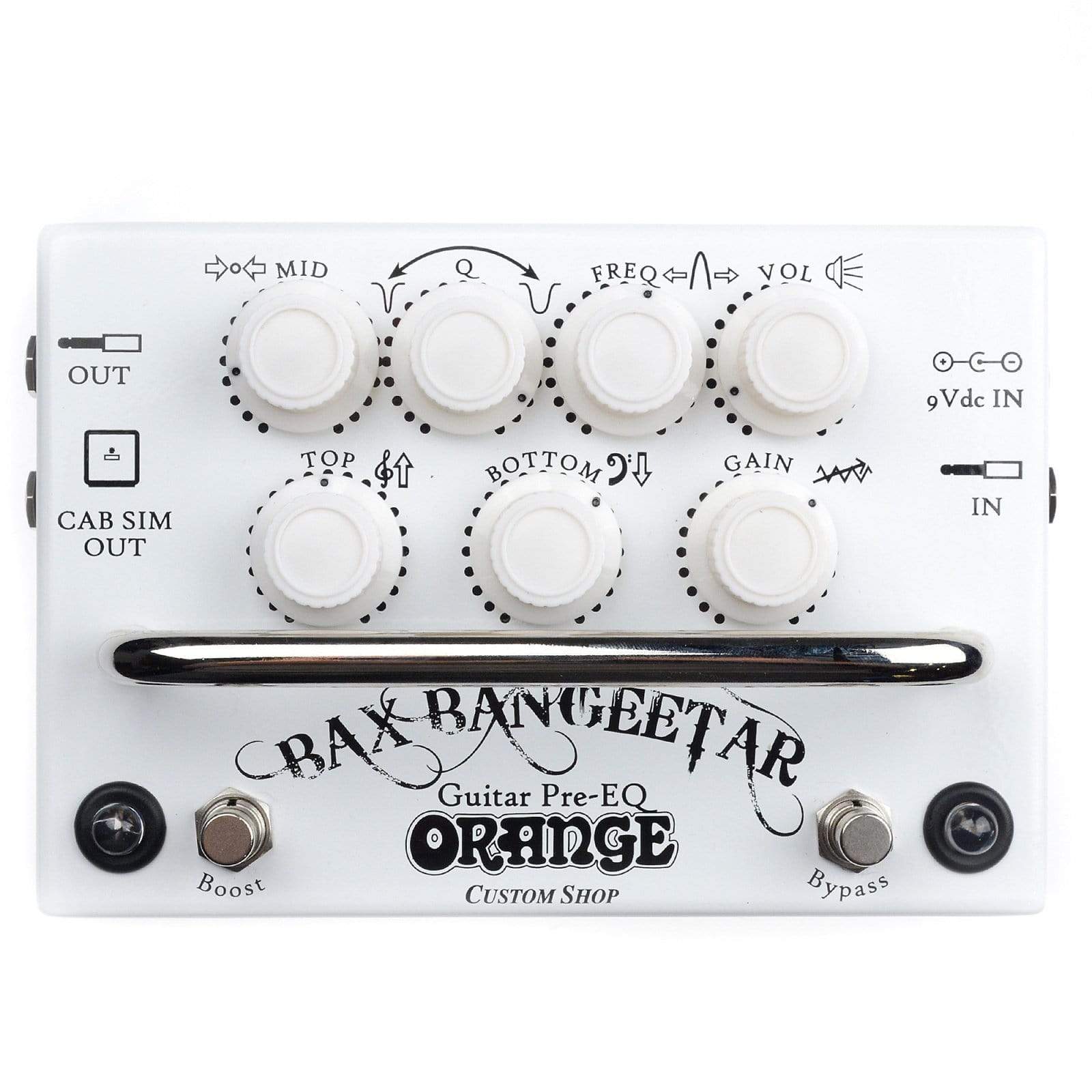 Orange Bax Bangeetar Pro EQ Pedal White – Chicago Music Exchange