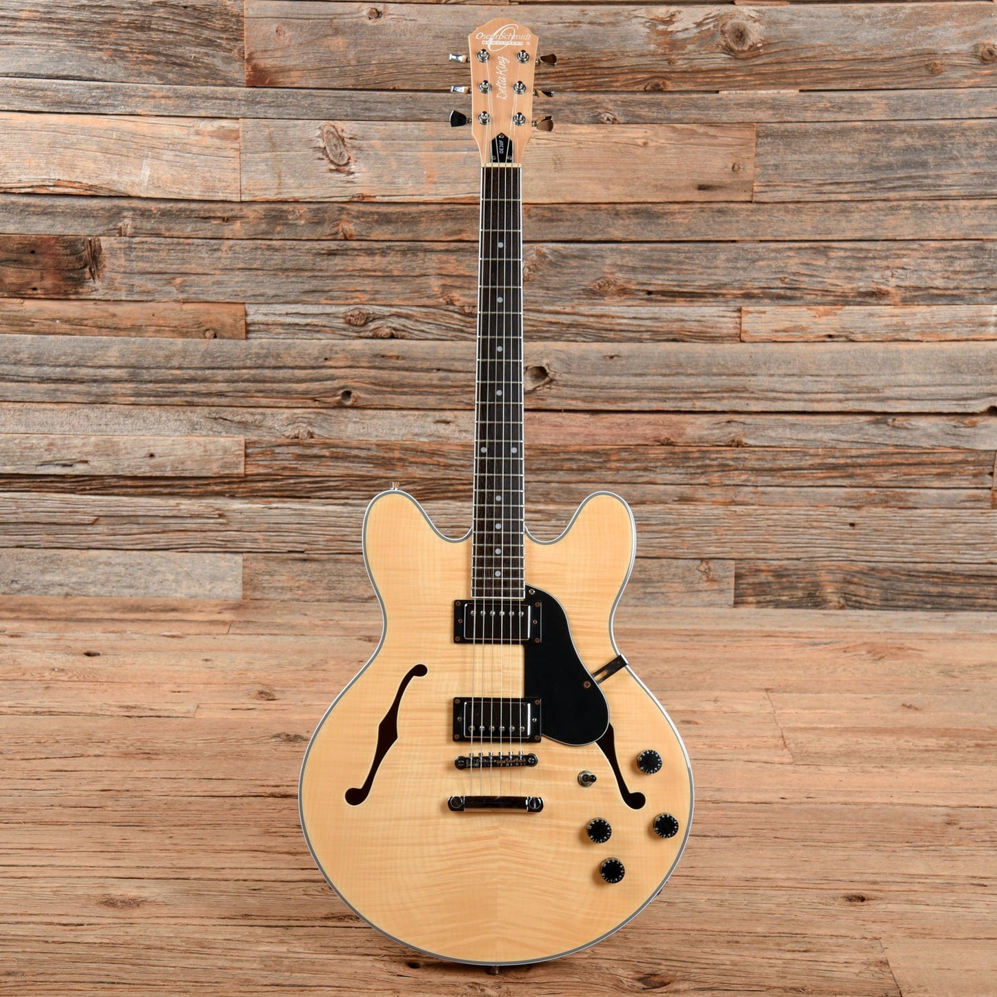 Oscar Schmidt OE30F Natural Electric Guitars / Semi-Hollow