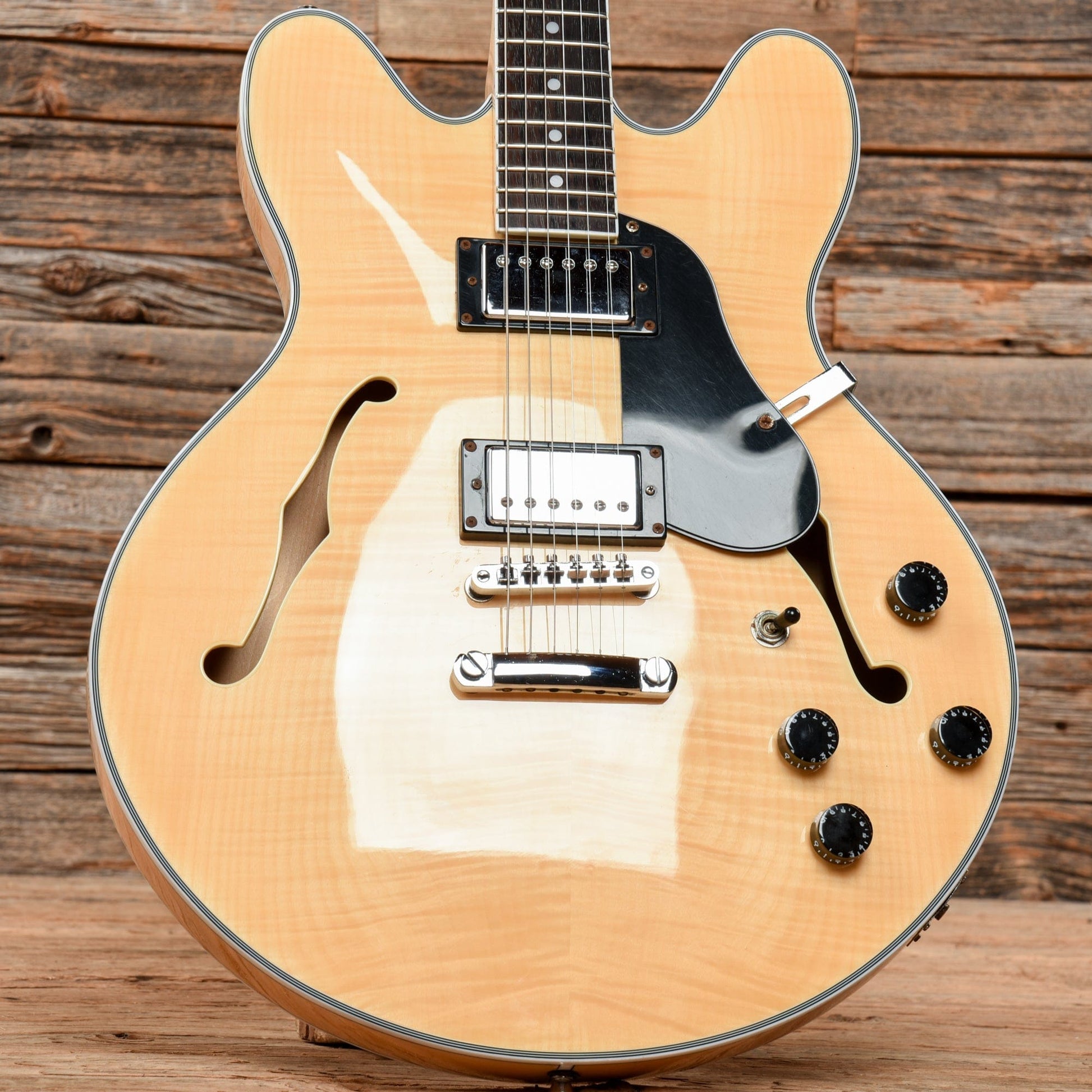 Oscar Schmidt OE30F Natural Electric Guitars / Semi-Hollow