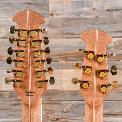 Ovation Richie Sambora Double Neck Black Acoustic Guitars / Jumbo