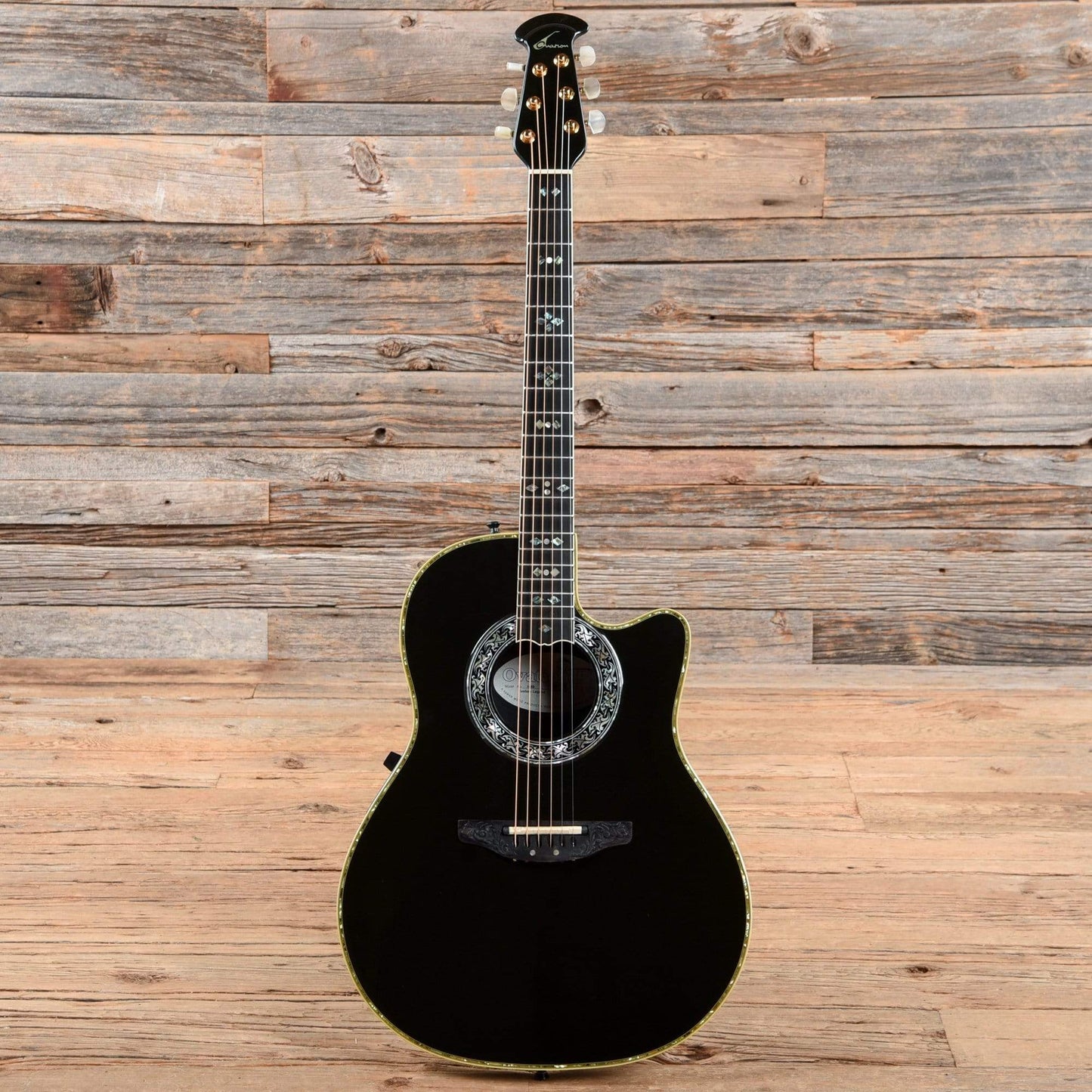 Ovation Custom Legend 1869 Black Acoustic Guitars / Parlor