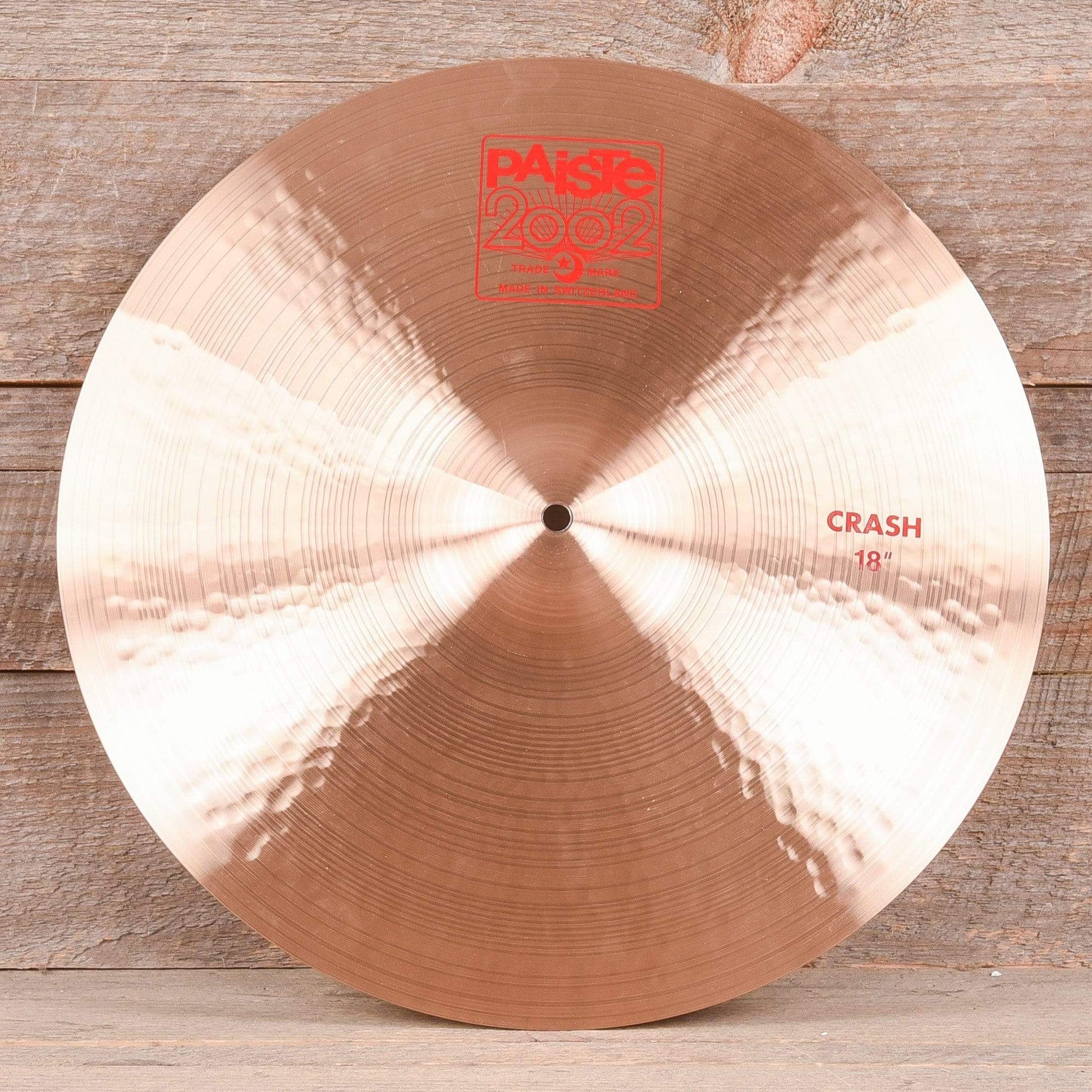 Paiste 18" 2002 Crash Cymbal Drums and Percussion / Cymbals / Crash