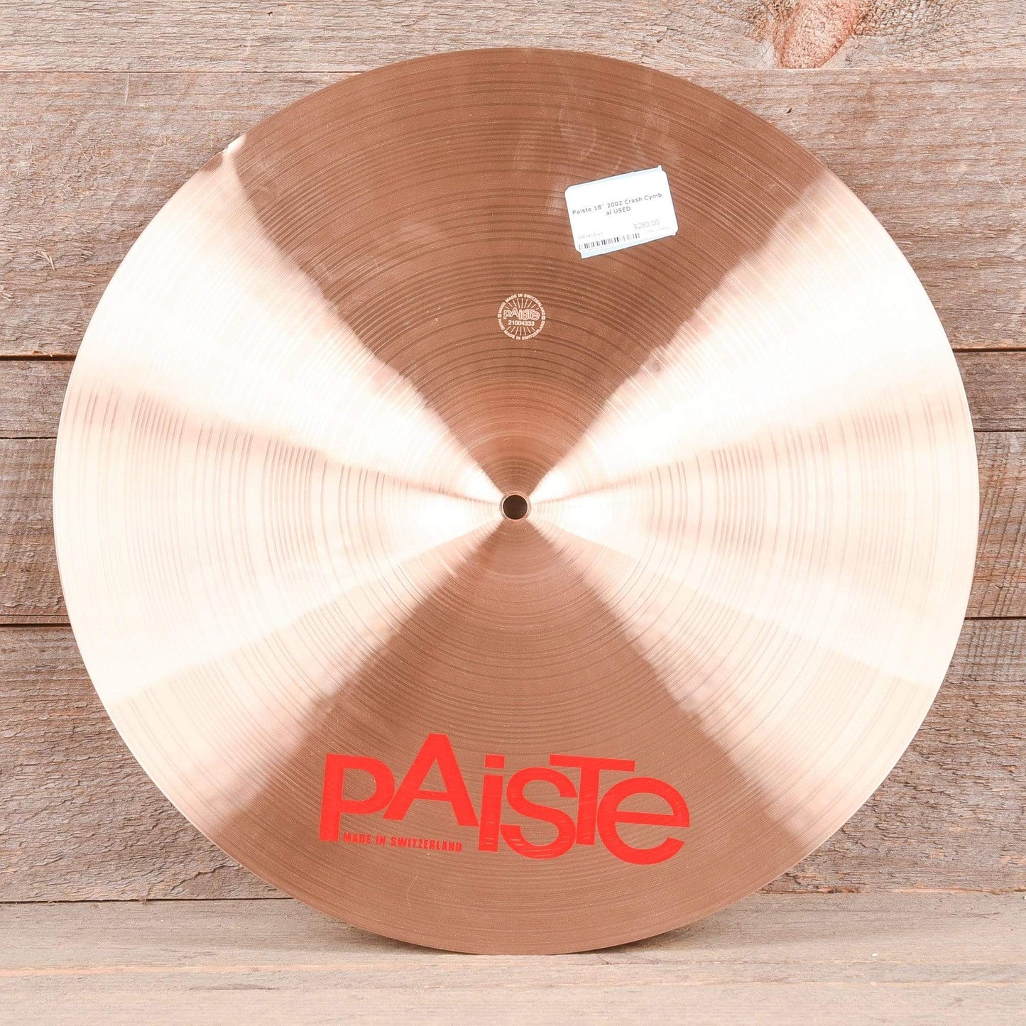 Paiste 18" 2002 Crash Cymbal Drums and Percussion / Cymbals / Crash