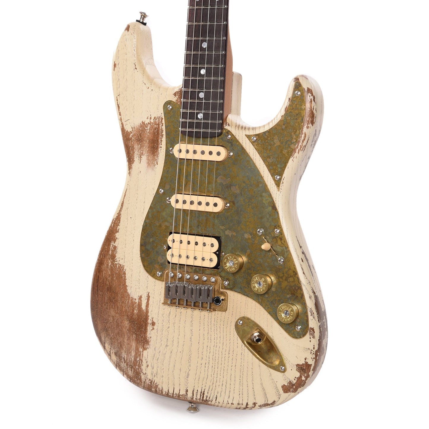 Paoletti Loft Series Stratospheric HSS Cream w/Reverse Headstock Electric Guitars / Solid Body