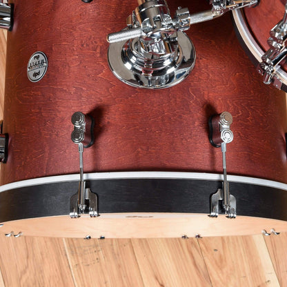 PDP Concept Maple 12/14/18 3pc. Drum Kit Ox Blood Satin w/Tobacco Wood Hoops Drums and Percussion / Acoustic Drums / Full Acoustic Kits