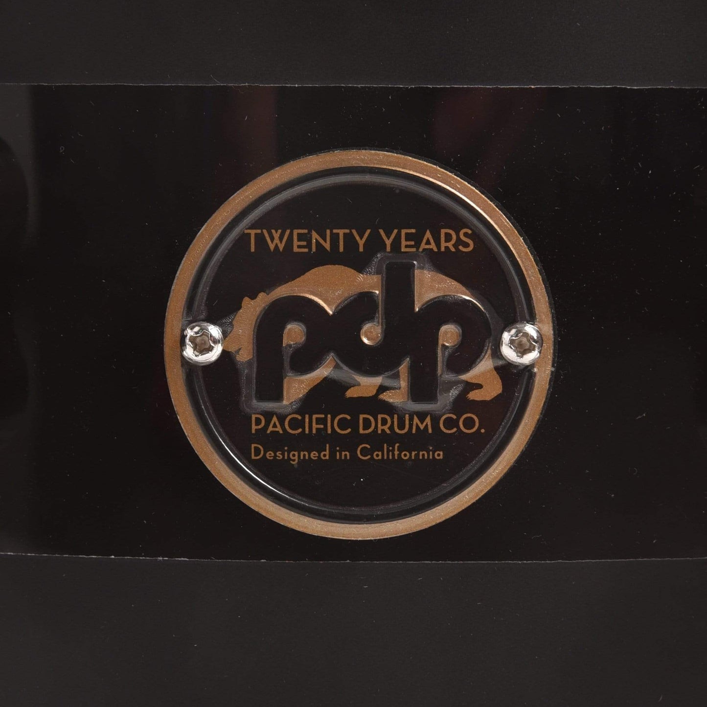 PDP 6.5x14 20th Anniversary Snare Drum Matte/Gloss Black w/Antique Bronze Hardware Drums and Percussion / Acoustic Drums / Snare