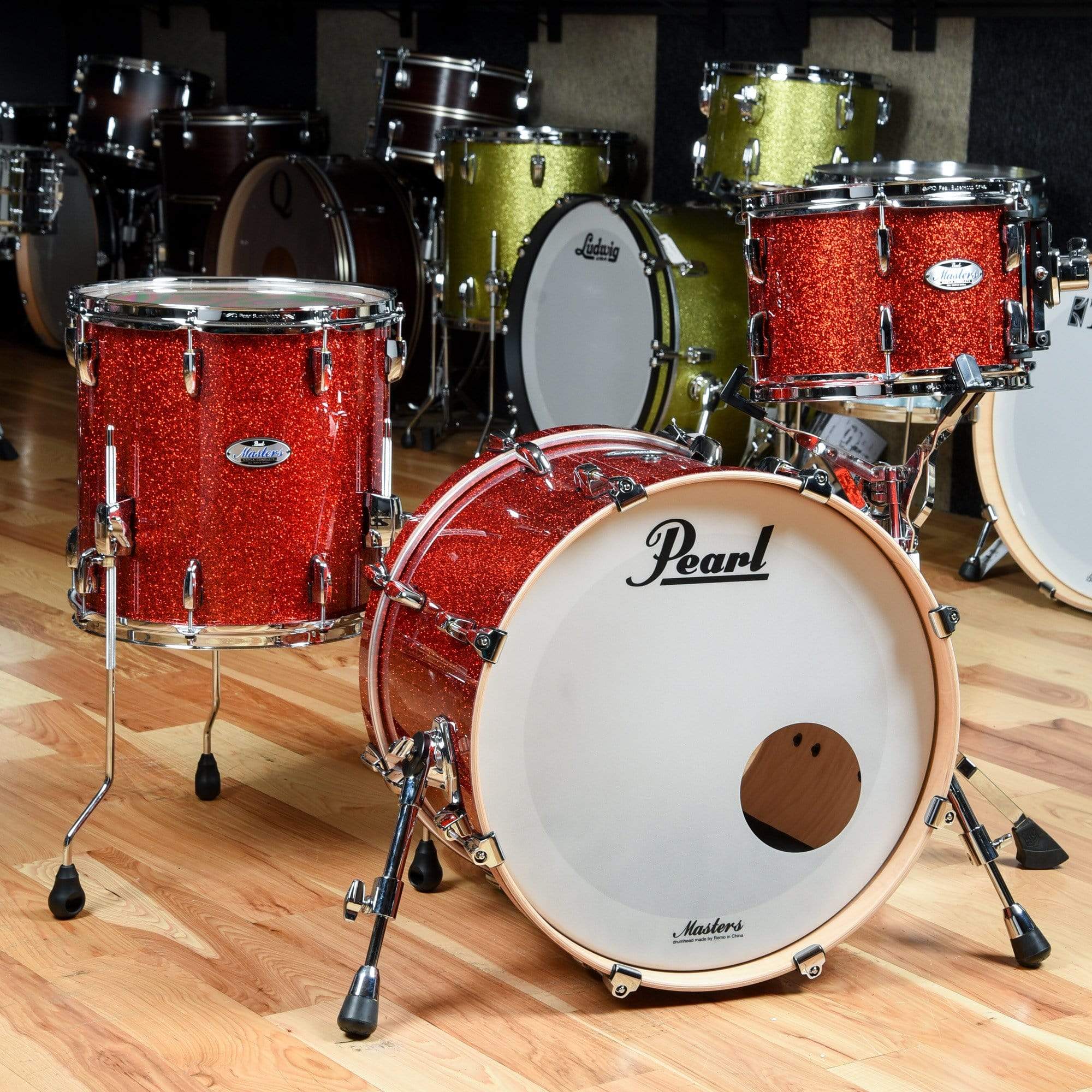 Pearl Masters Maple Complete 12/14/20 3pc. Drum Kit Vermillion Sparkle –  Chicago Music Exchange