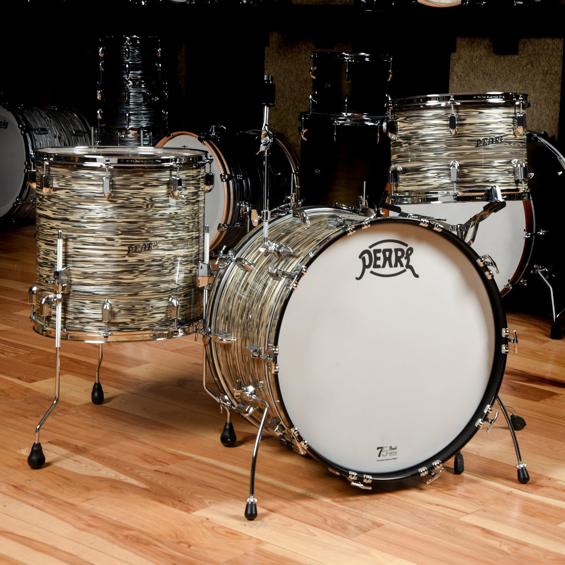 Pearl President Series Deluxe 13/16/22 3pc. Drum Kit Desert Ripple Drums and Percussion / Acoustic Drums / Full Acoustic Kits