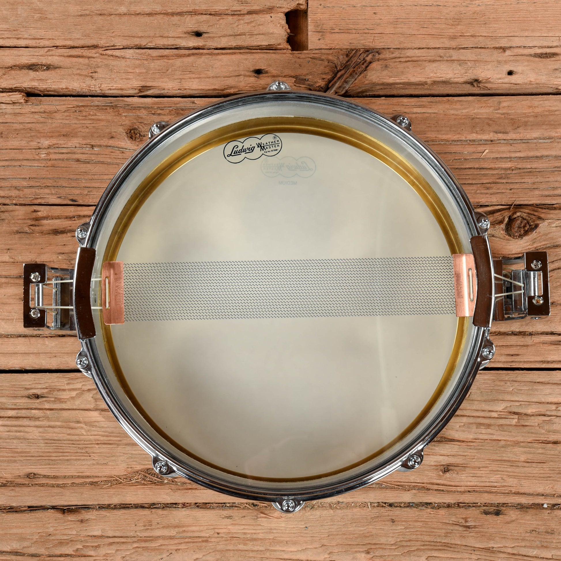 Pearl 3.5x14 Free-Floating Piccolo Snare Drum Brass Used Drums and Percussion / Acoustic Drums / Snare