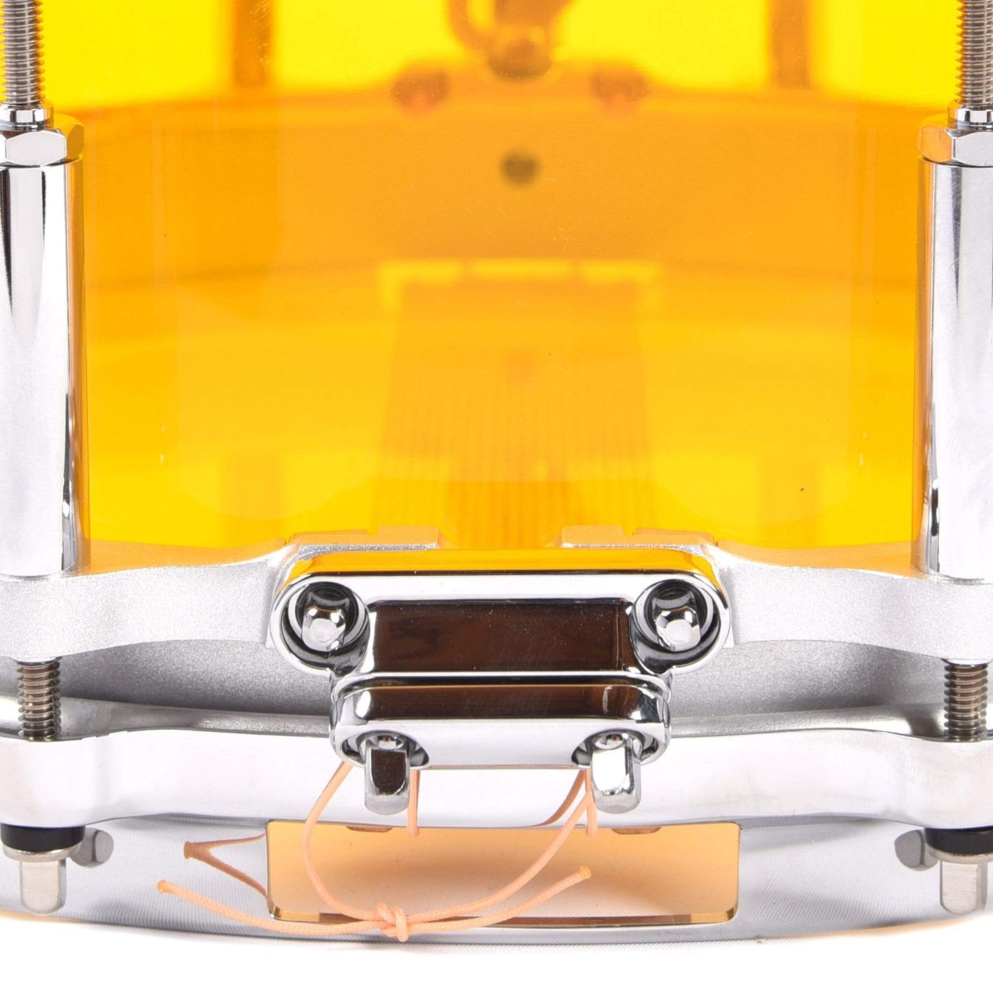 Pearl 5x14 Crystal Beat Free Floating Snare Drum Tangerine Glass Drums and Percussion / Acoustic Drums / Snare