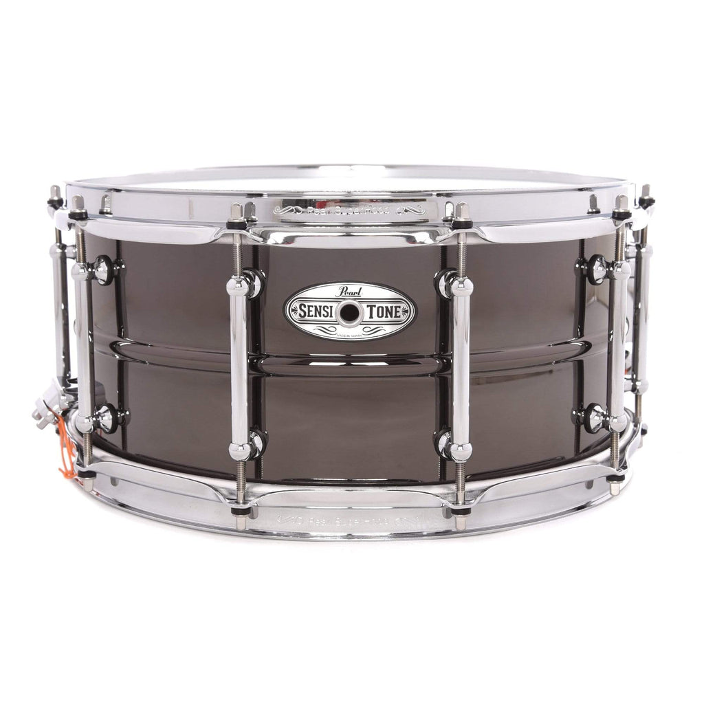 Pearl 6.5x14 Sensitone Black Nickel Over Brass Snare Drum