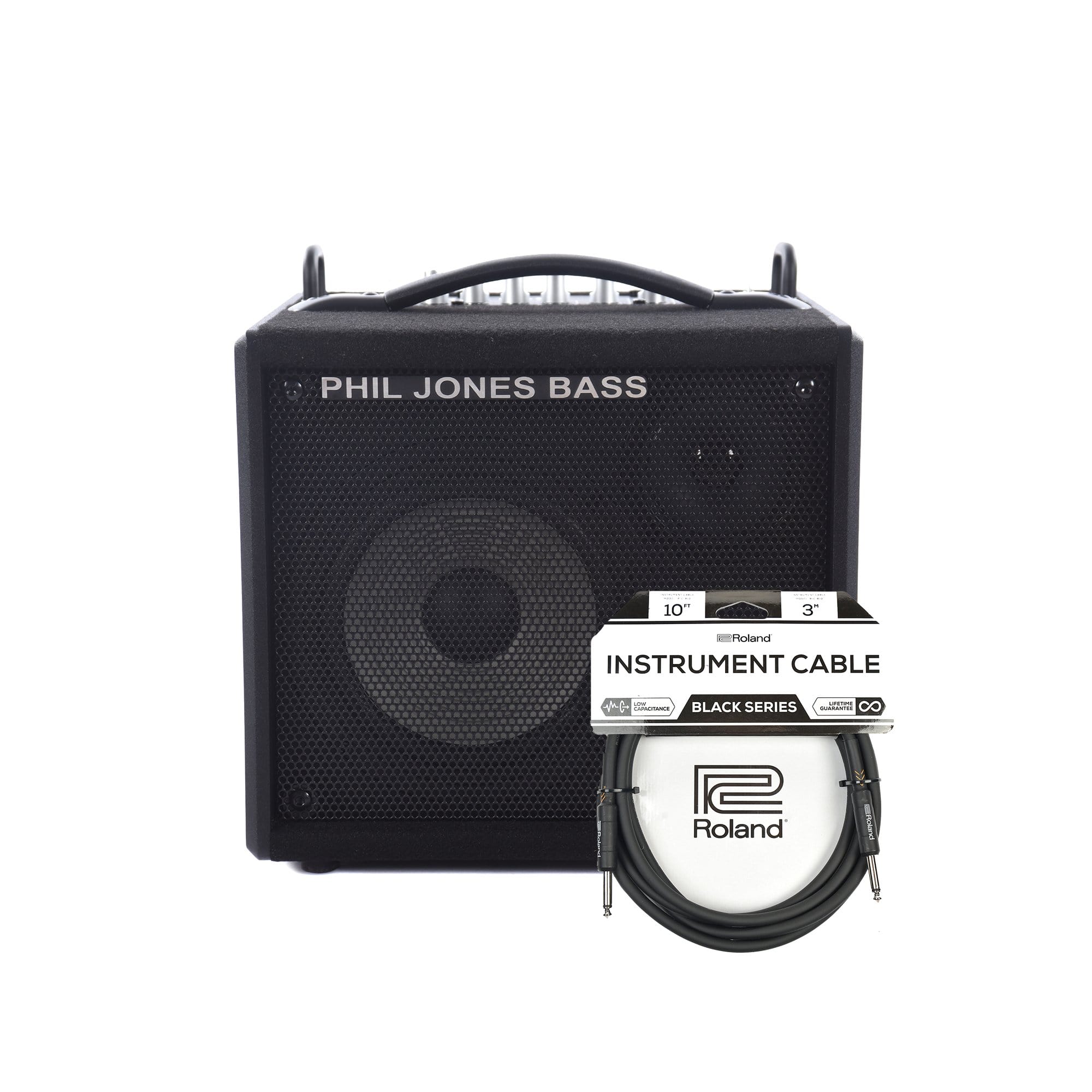 Phil Jones Micro 7 50W 1x7 Bass Combo w/Tweeter Cable Bundle