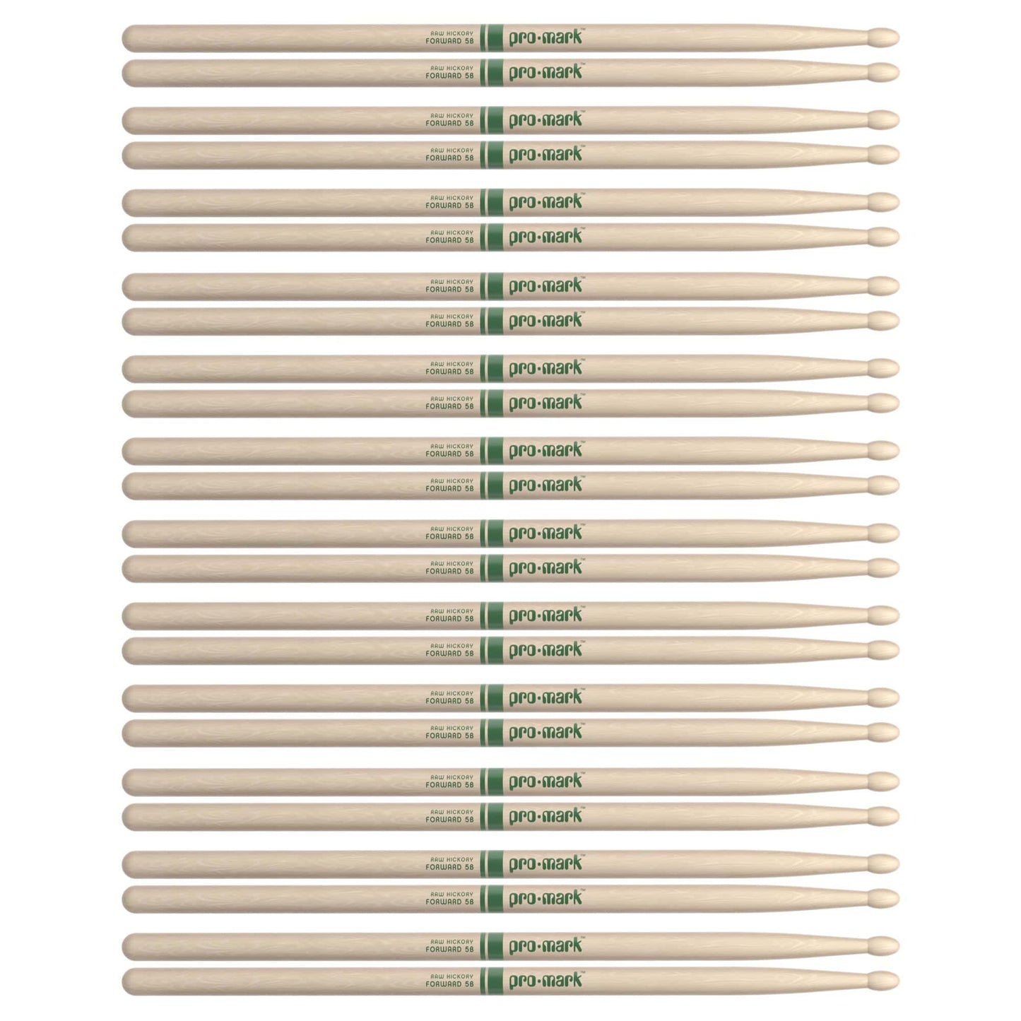 Promark American Hickory 5B Natural Wood Tip Drum Sticks (12 Pair Bundle) Drums and Percussion / Parts and Accessories / Drum Sticks and Mallets