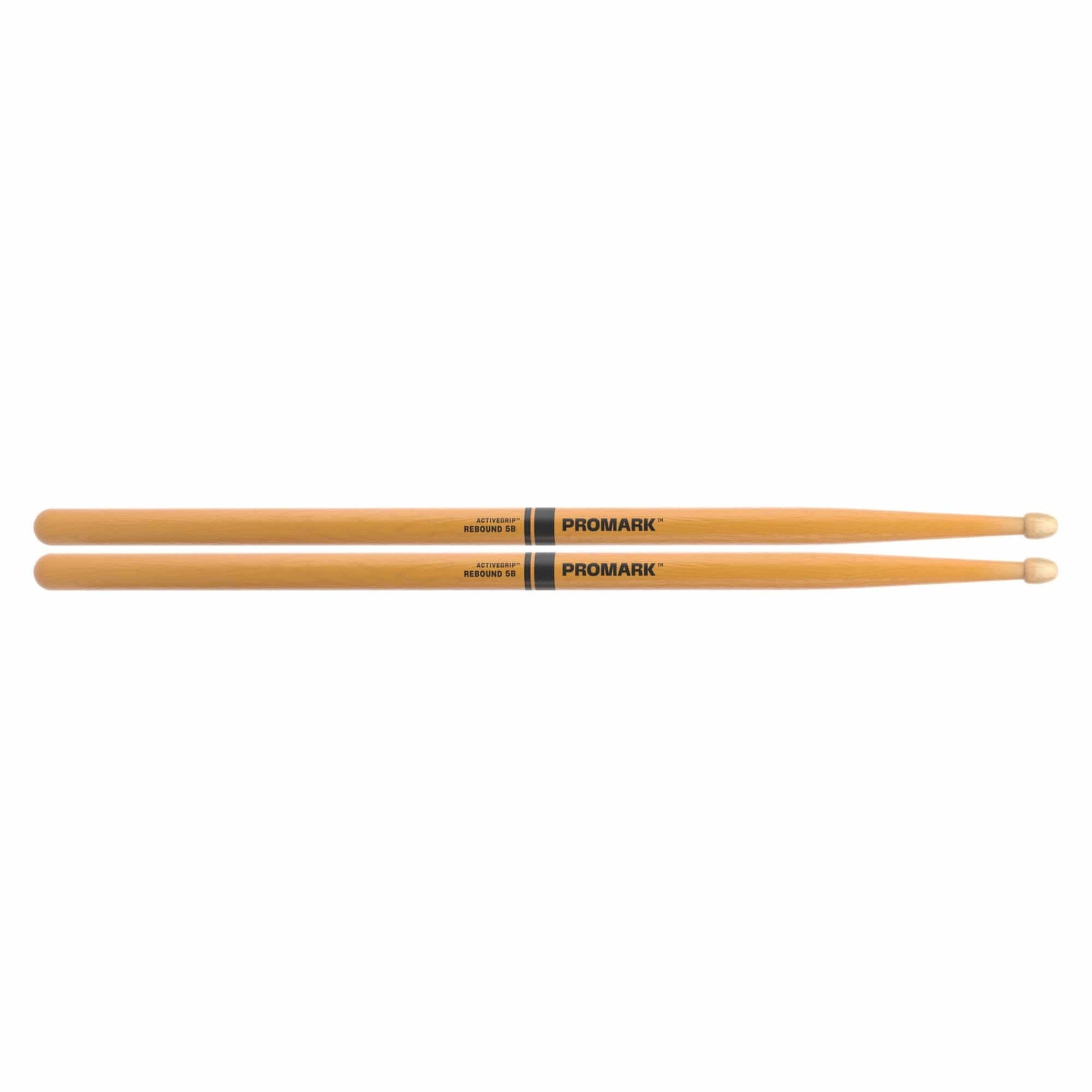 Promark Rebound 5B ActiveGrip Clear Wood Tip Drum Sticks Drums and Percussion / Parts and Accessories / Drum Sticks and Mallets