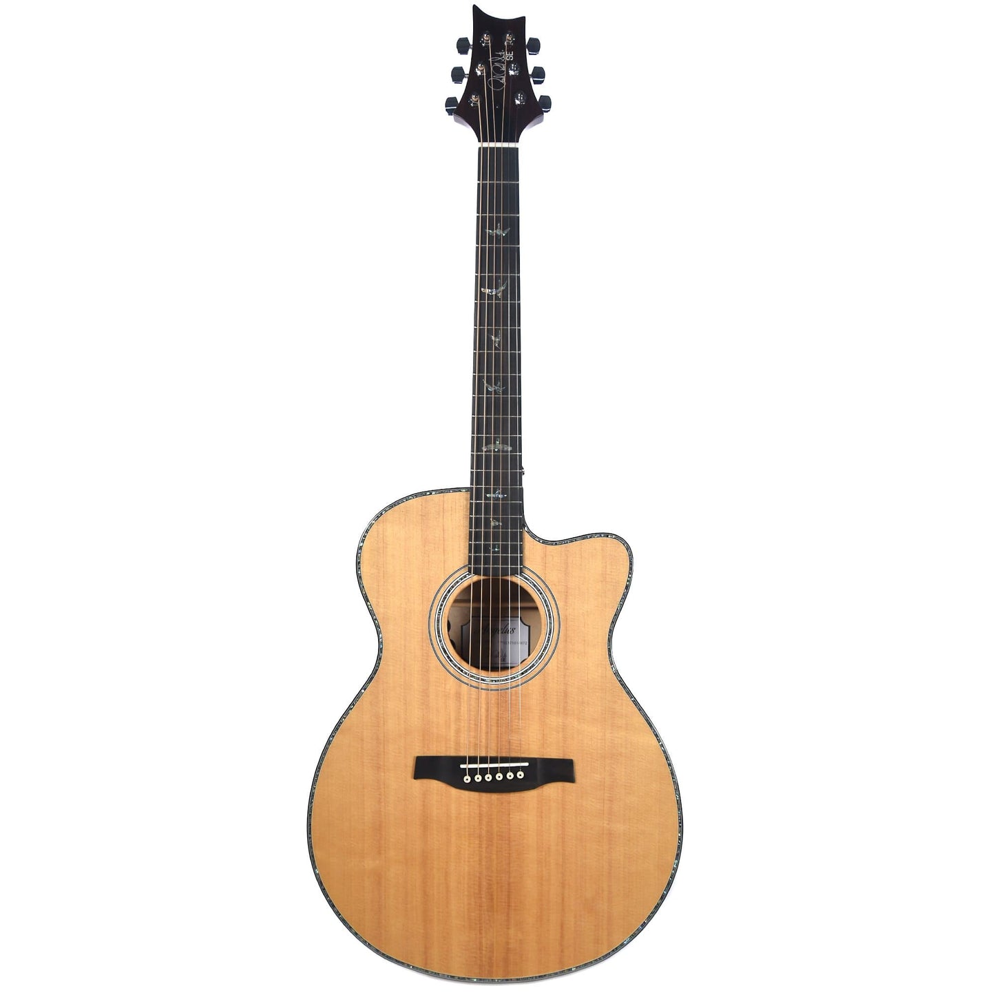 PRS SE A50E Angelus Acoustic Sitka/Figured Maple Natural w/Sunburst Back & Fishman GT1 Acoustic Guitars