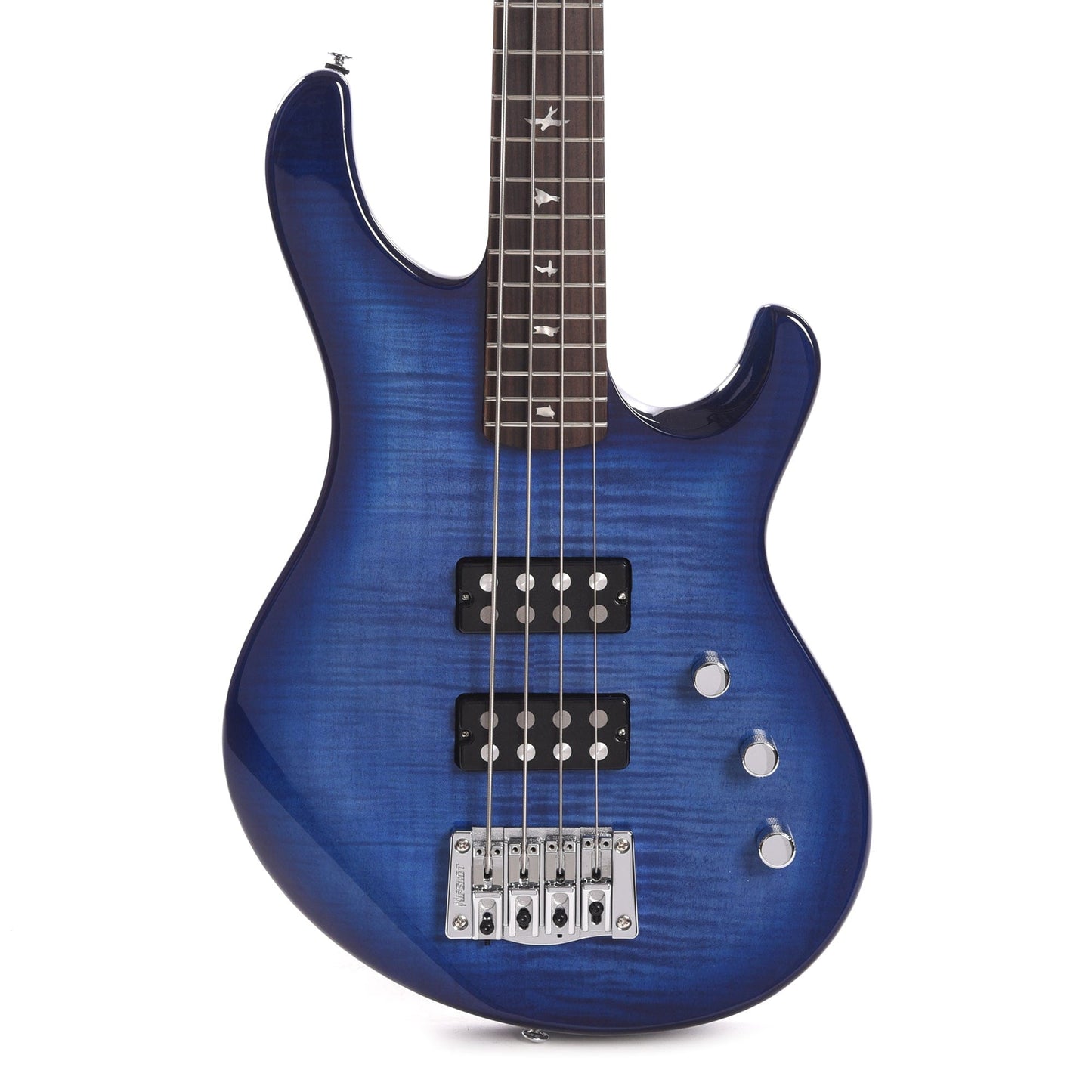 PRS SE Kingfisher Bass Faded Blue Wrap Around Burst Bass Guitars / 4-String