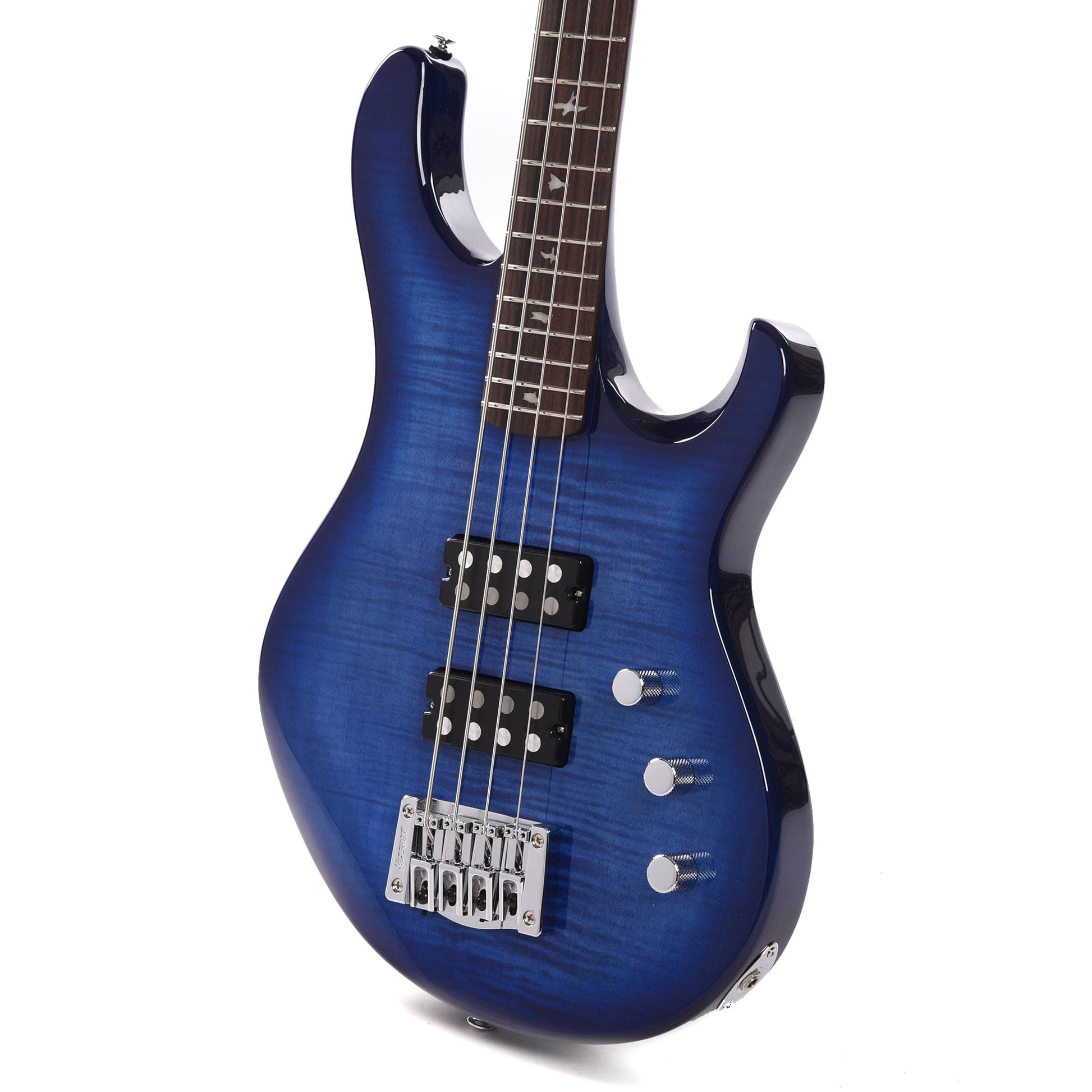 PRS SE Kingfisher Bass Faded Blue Wrap Around Burst Bass Guitars / 4-String