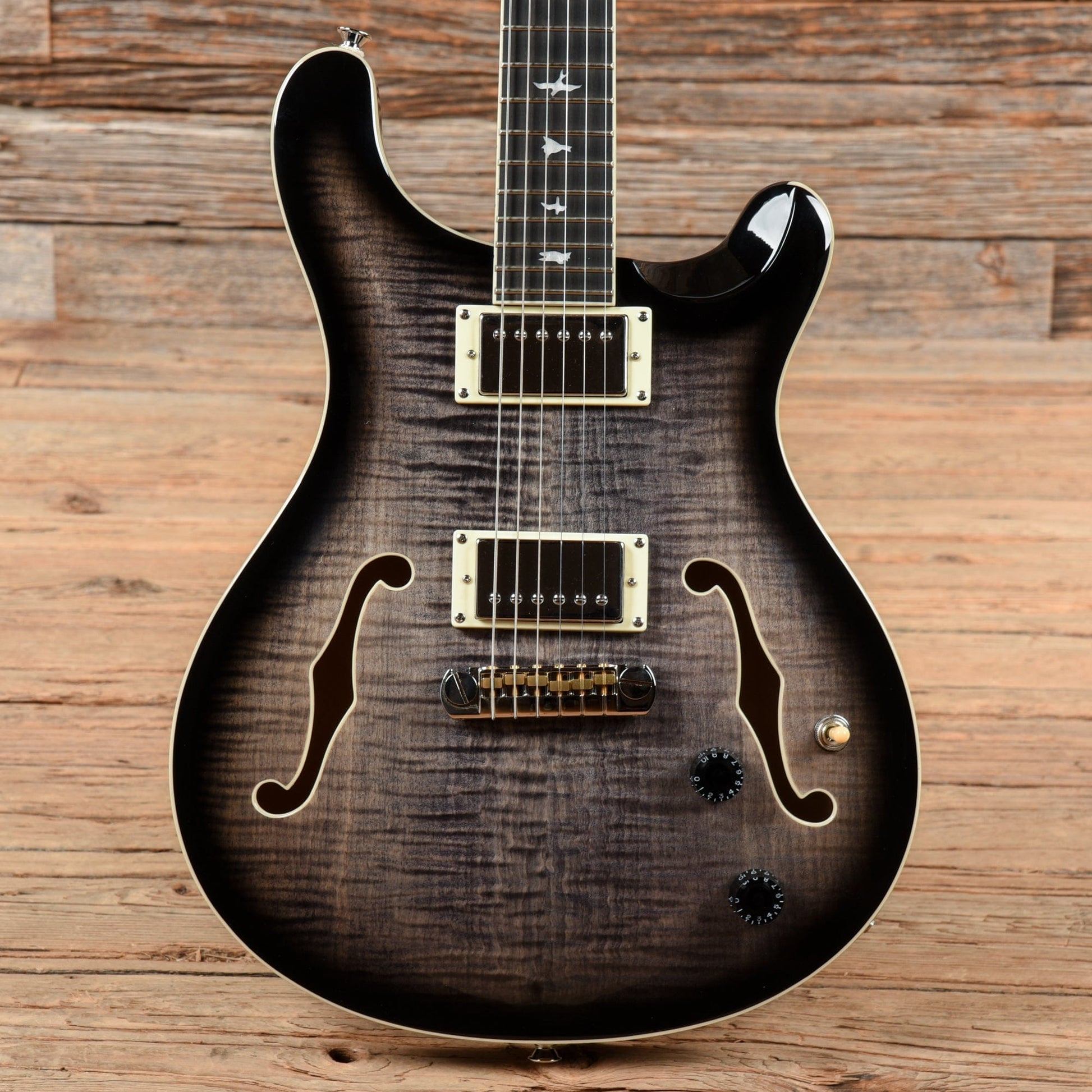 PRS SE Hollowbody II Transparent Black 2021 Electric Guitars / Hollow Body