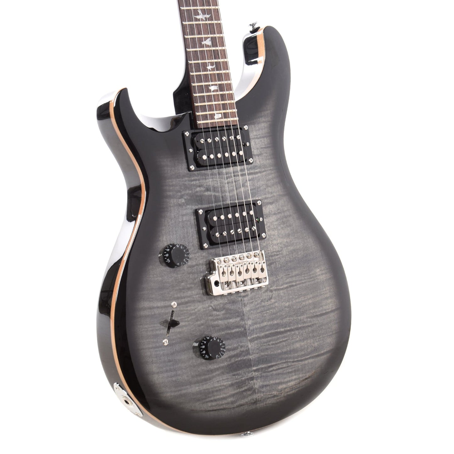 PRS SE Custom 24 Charcoal Burst LEFTY Electric Guitars / Left-Handed