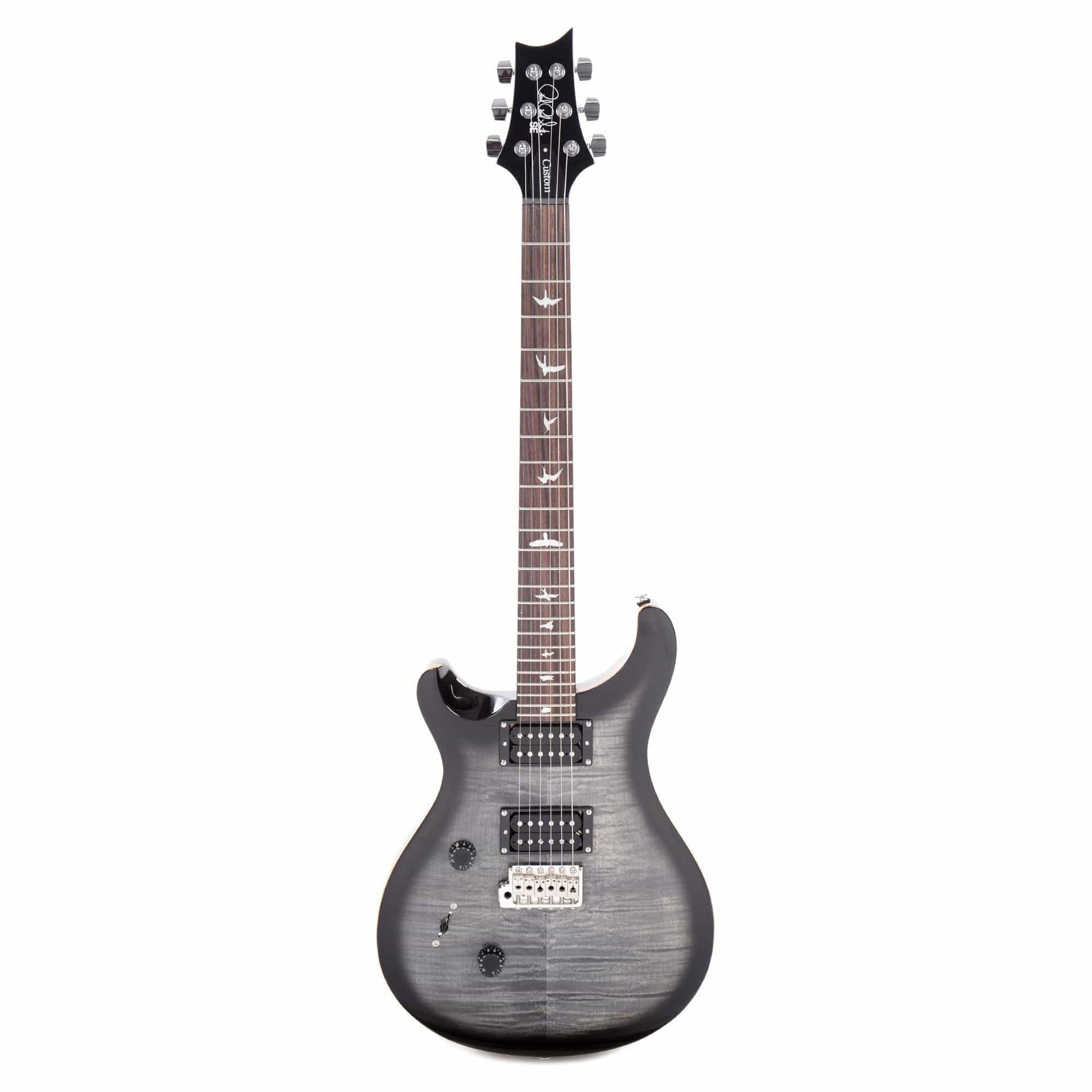 PRS SE Custom 24 Charcoal Burst LEFTY Electric Guitars / Left-Handed