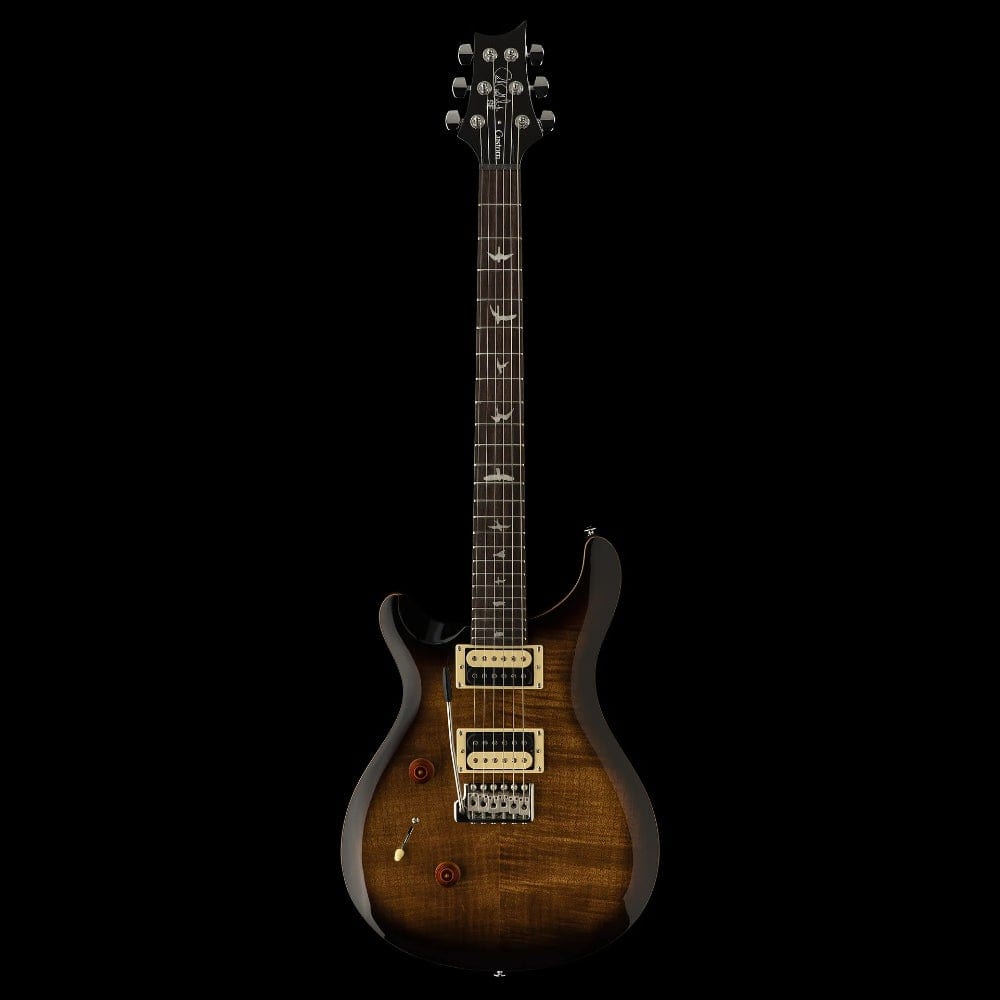 PRS SE Custom 24 LEFTY Black Gold Sunburst Electric Guitars / Left-Handed