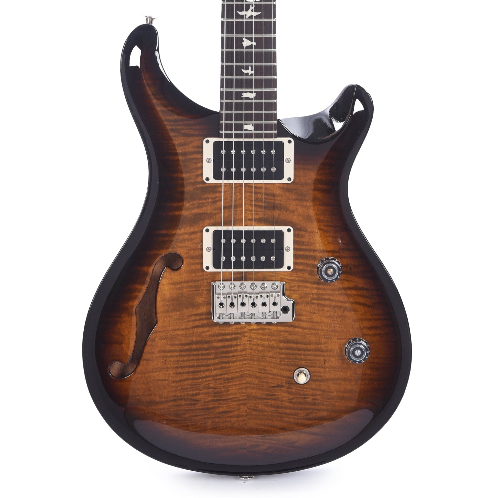 PRS CE 24 Semi-Hollow Black Amber Electric Guitars / Semi-Hollow