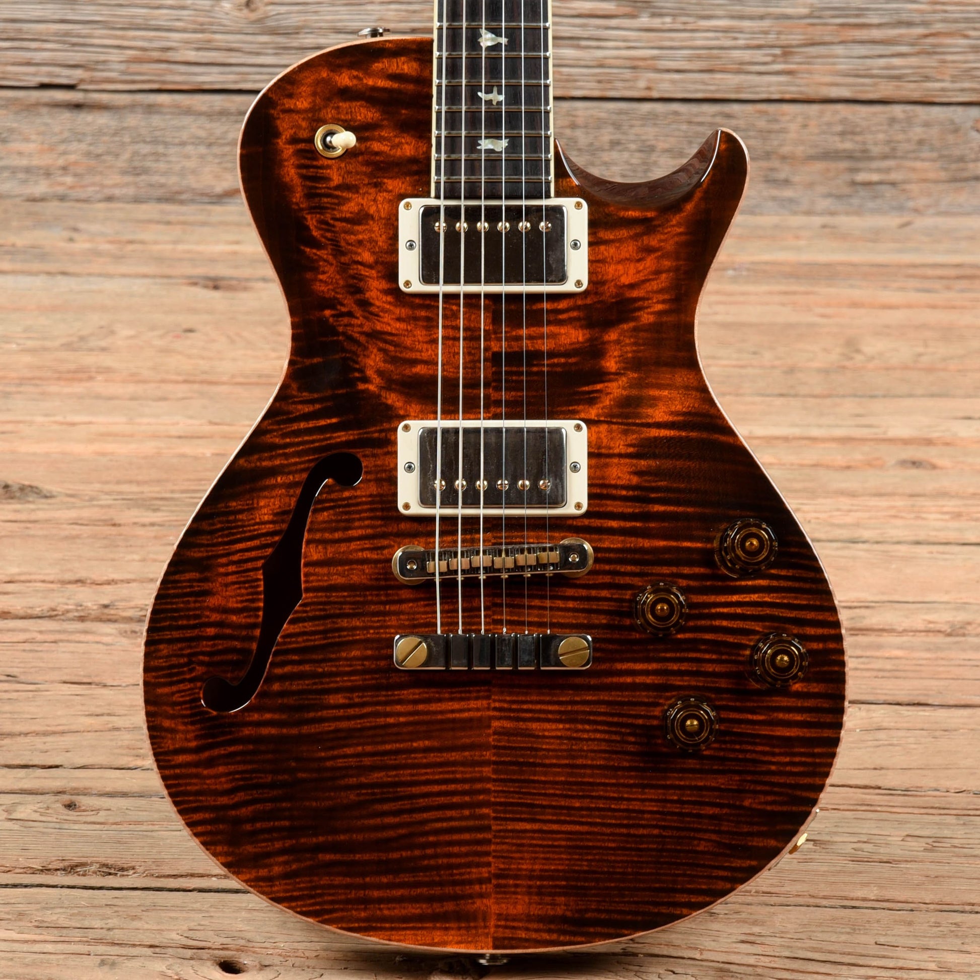 PRS McCarty 594 Semi-Hollow 10-Top Black Gold Burst 2019 Electric Guitars / Semi-Hollow