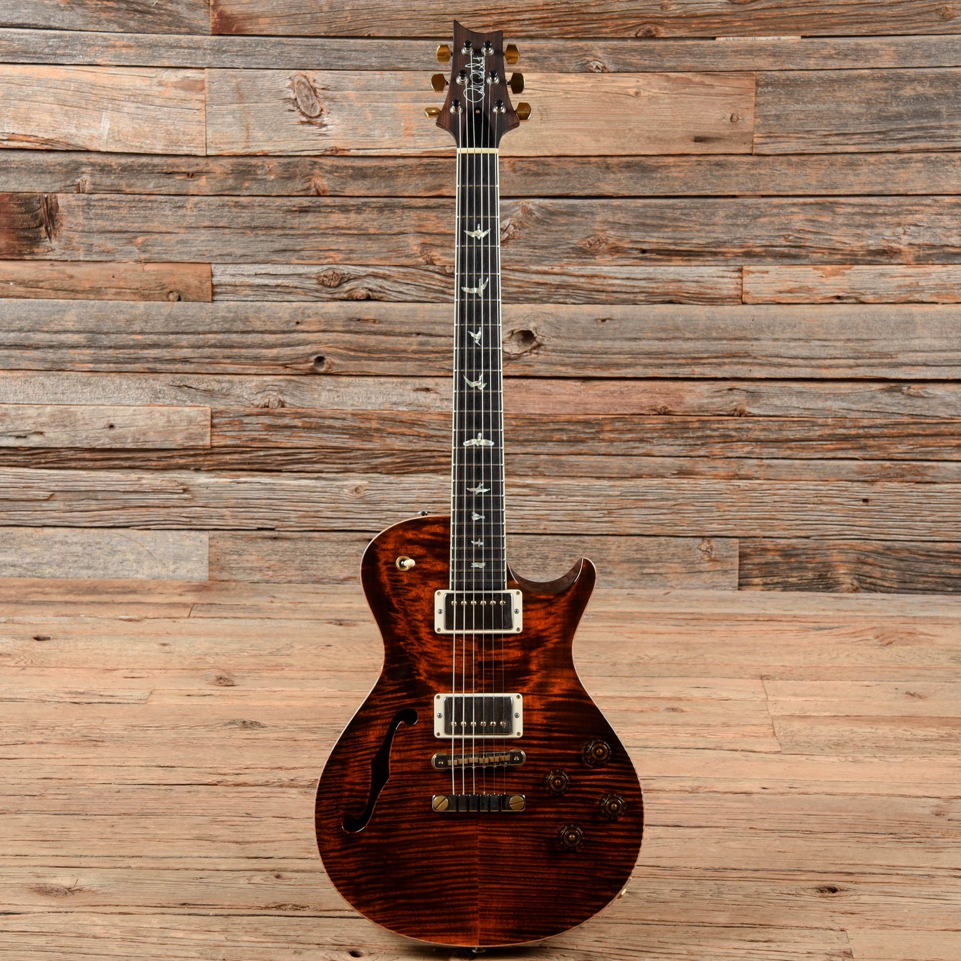 PRS McCarty 594 Semi-Hollow 10-Top Black Gold Burst 2019 Electric Guitars / Semi-Hollow