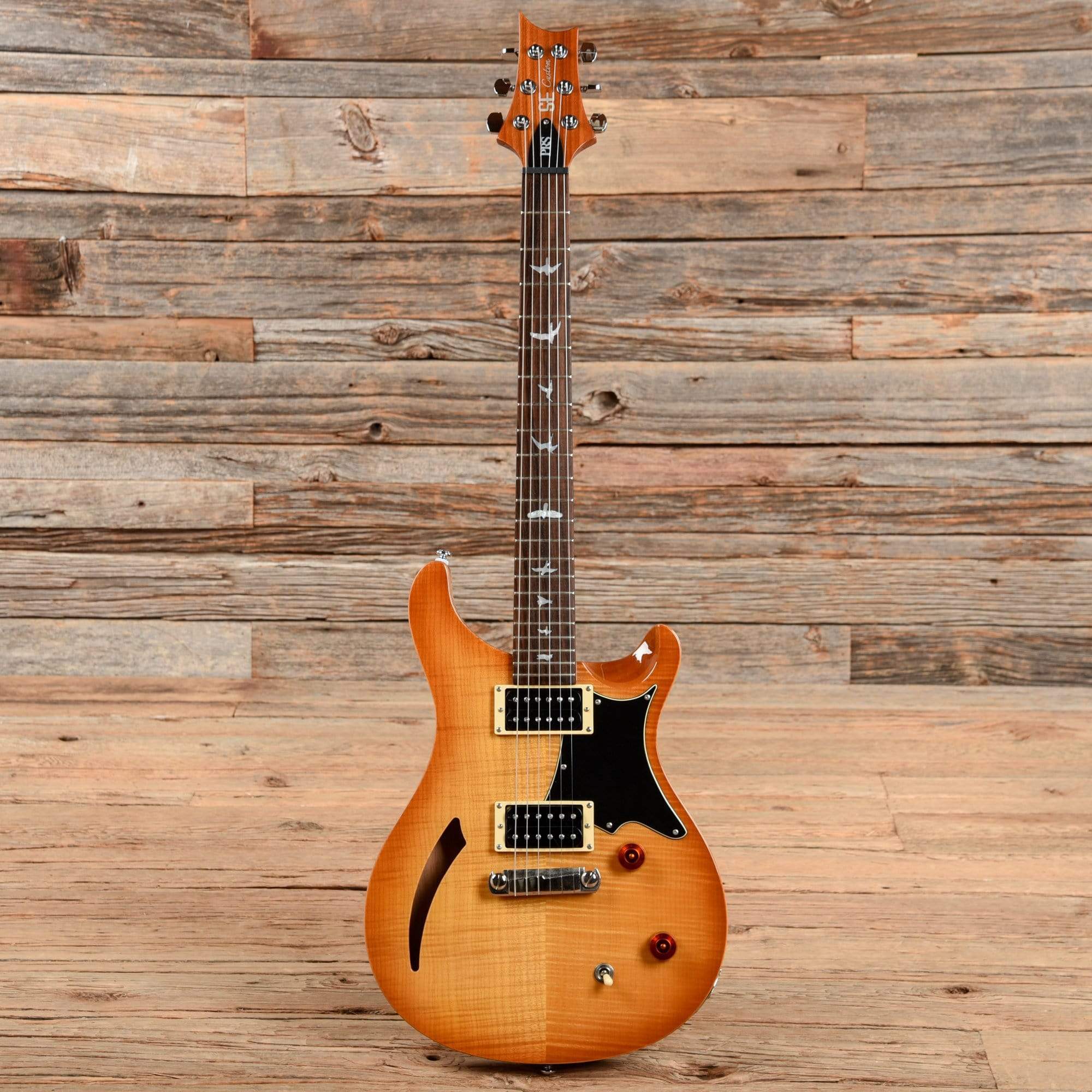 PRS SE Custom Semi-Hollow Sunburst – Chicago Music Exchange