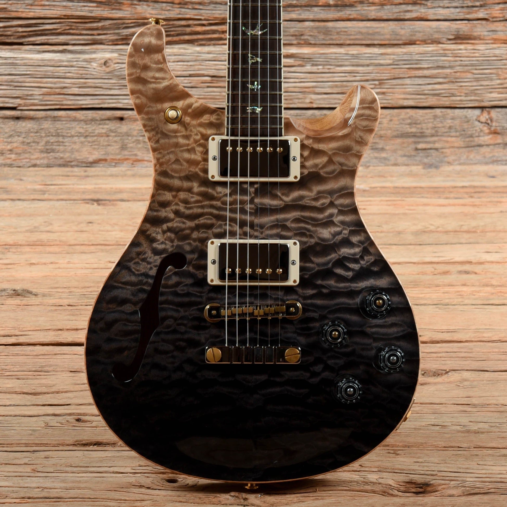 PRS Wood Library McCarty 594 Semi-Hollow w/Brazilian Rosewood Fretboard Black Fade 2019 Electric Guitars / Semi-Hollow