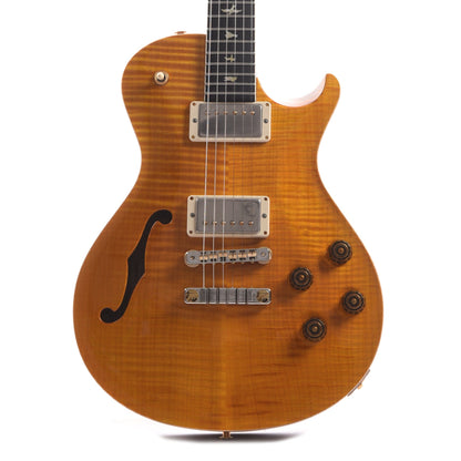 PRS Wood Library McCarty 594 Singlecut Semi-Hollow 10-Top Flame Santana Yellow w/Ebony Fingerboard & Rosewood Neck Electric Guitars / Semi-Hollow