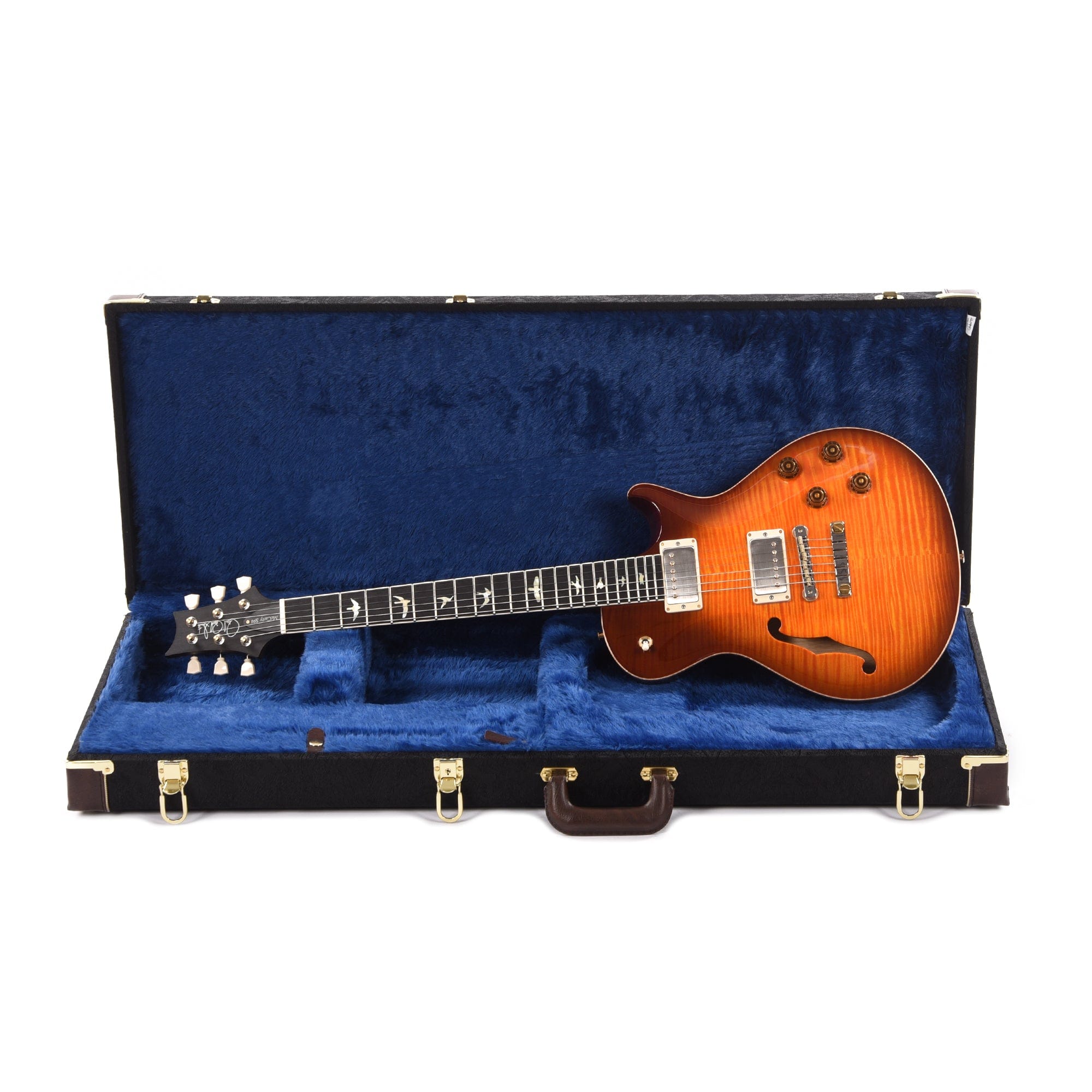 PRS Wood Library McCarty 594 Singlecut Semi-Hollow 10-Top Flame Solana Burst w/Ebony Fingerboard & Rosewood Neck Electric Guitars / Semi-Hollow