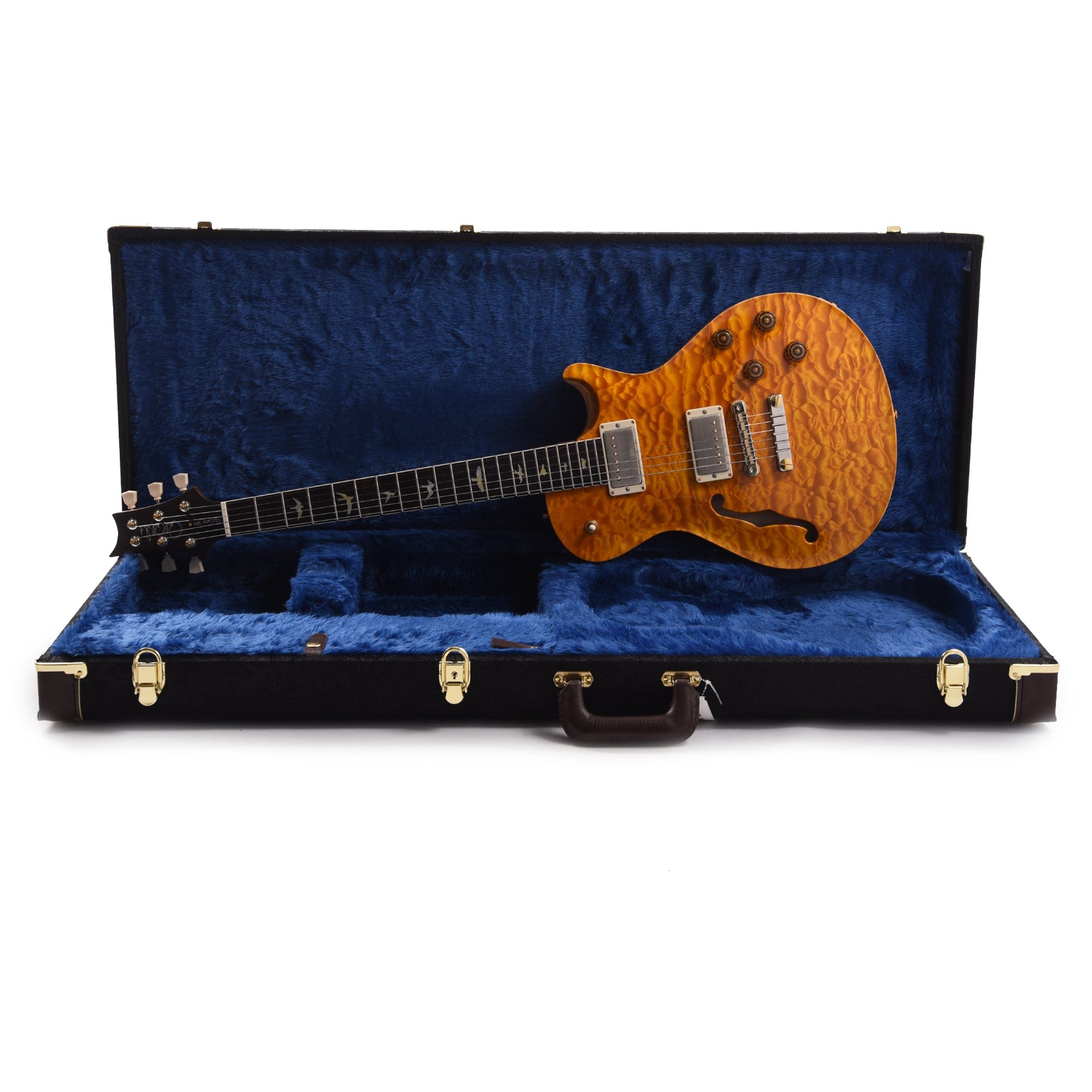 PRS Wood Library McCarty 594 Singlecut Semi-Hollow 10-Top Quilt/Swamp Ash Santana Yellow w/Brazilian Rosewood Fingerboard & Roasted Figured Maple Neck Electric Guitars / Semi-Hollow