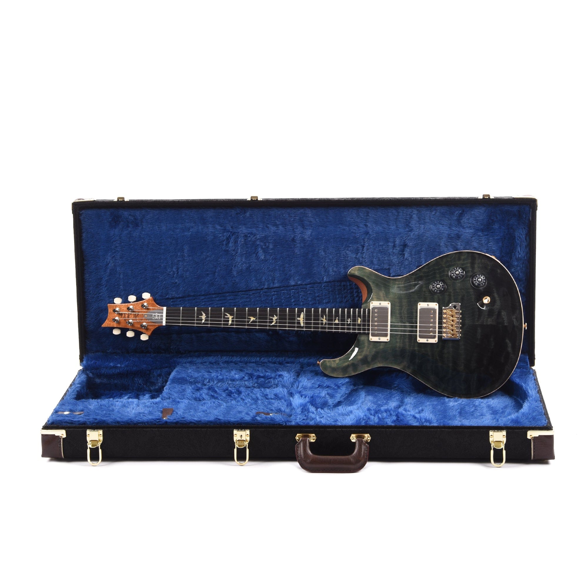 PRS Wood Library DGT 10-Top Quilt Trampas Green Fade w/Ebony Fingerboard & Figured Mahogany Neck Electric Guitars / Solid Body,Electric Guitars / Travel / Mini