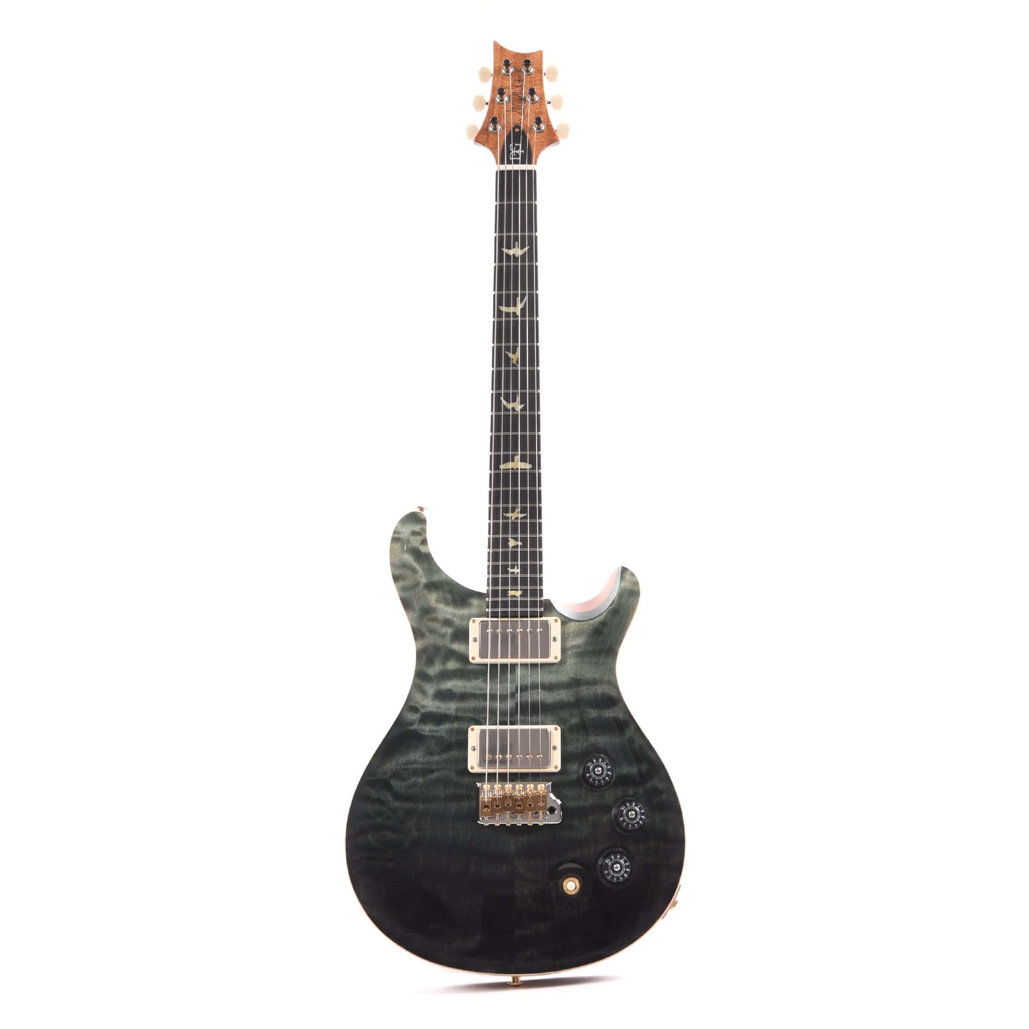 PRS Wood Library DGT 10-Top Quilt Trampas Green Fade w/Ebony Fingerboard & Figured Mahogany Neck Electric Guitars / Solid Body,Electric Guitars / Travel / Mini