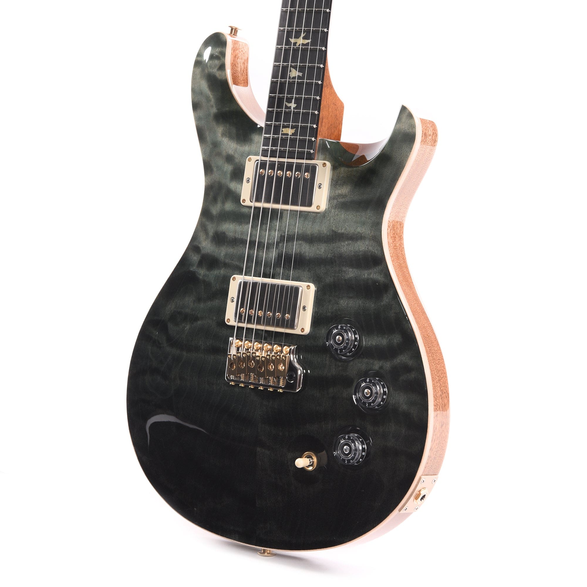 PRS Wood Library DGT 10-Top Quilt Trampas Green Fade w/Ebony Fingerboard & Figured Mahogany Neck Electric Guitars / Solid Body,Electric Guitars / Travel / Mini