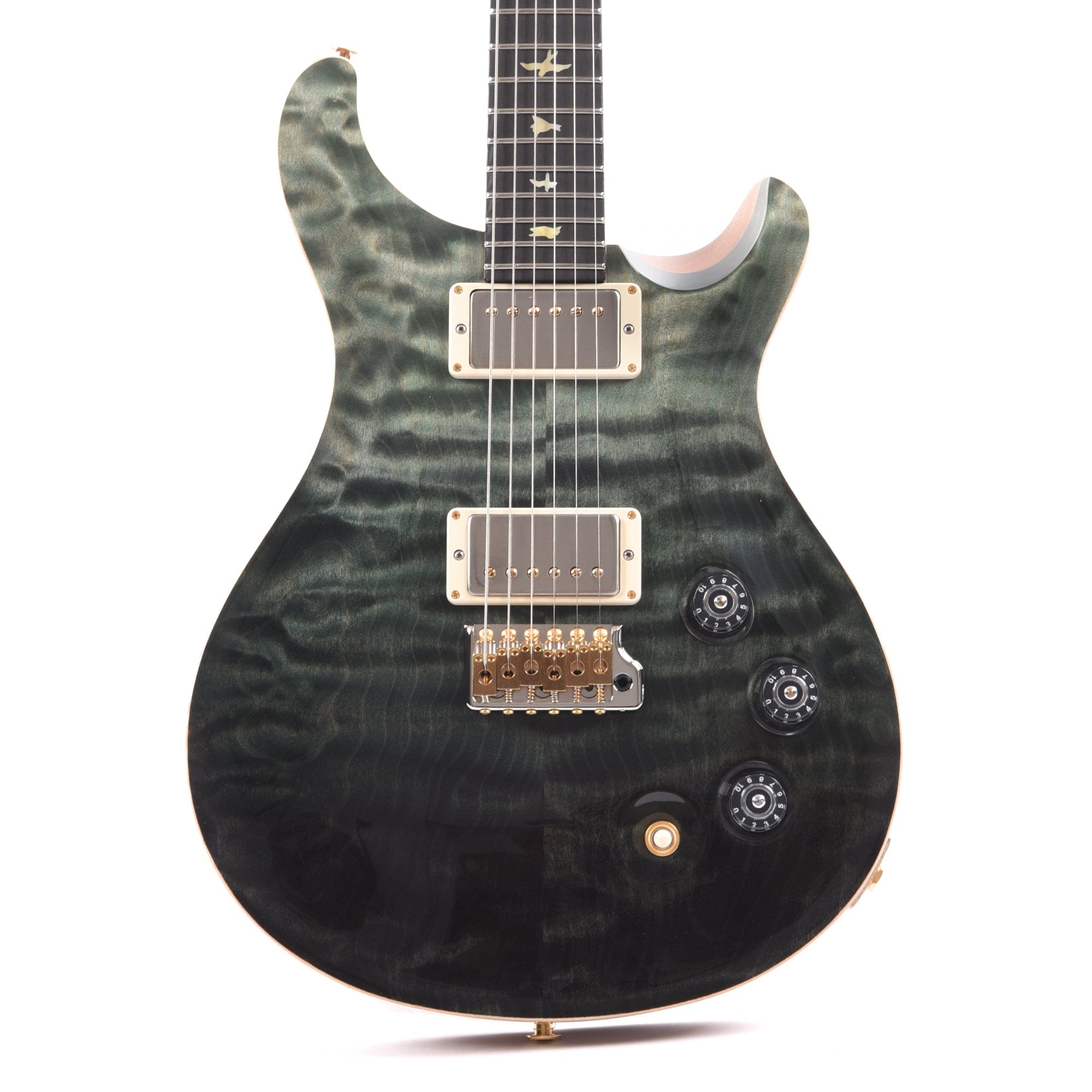 PRS Wood Library DGT 10-Top Quilt Trampas Green Fade w/Ebony Fingerboard & Figured Mahogany Neck Electric Guitars / Solid Body,Electric Guitars / Travel / Mini