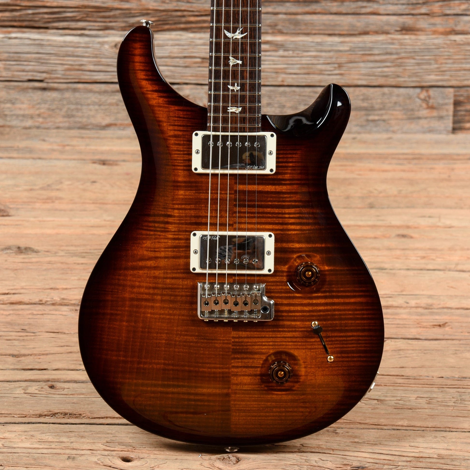 PRS Custom 22 Tremolo 10-Top Black Gold Burst 2015 Electric Guitars / Solid Body