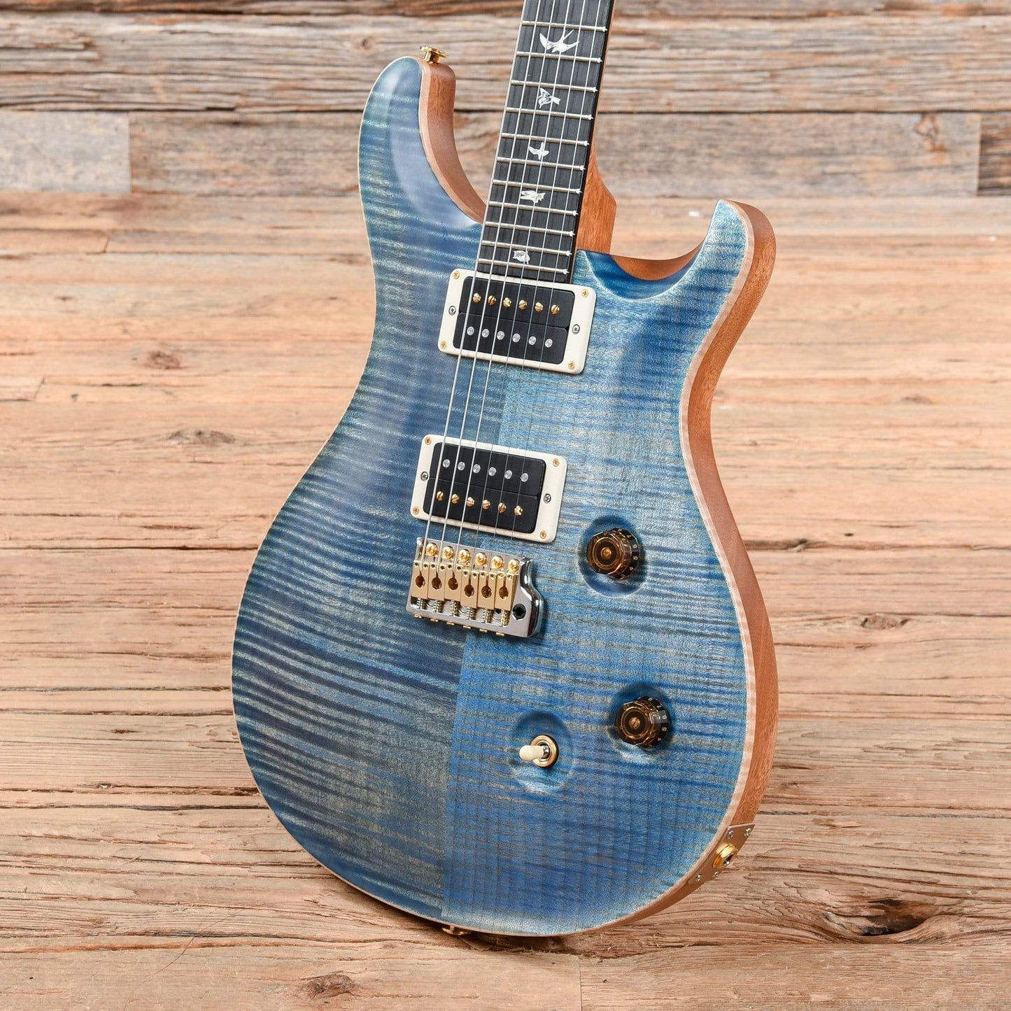 PRS Custom 24 10 Top Satin Faded Blue Jean 2019 Electric Guitars / Solid Body