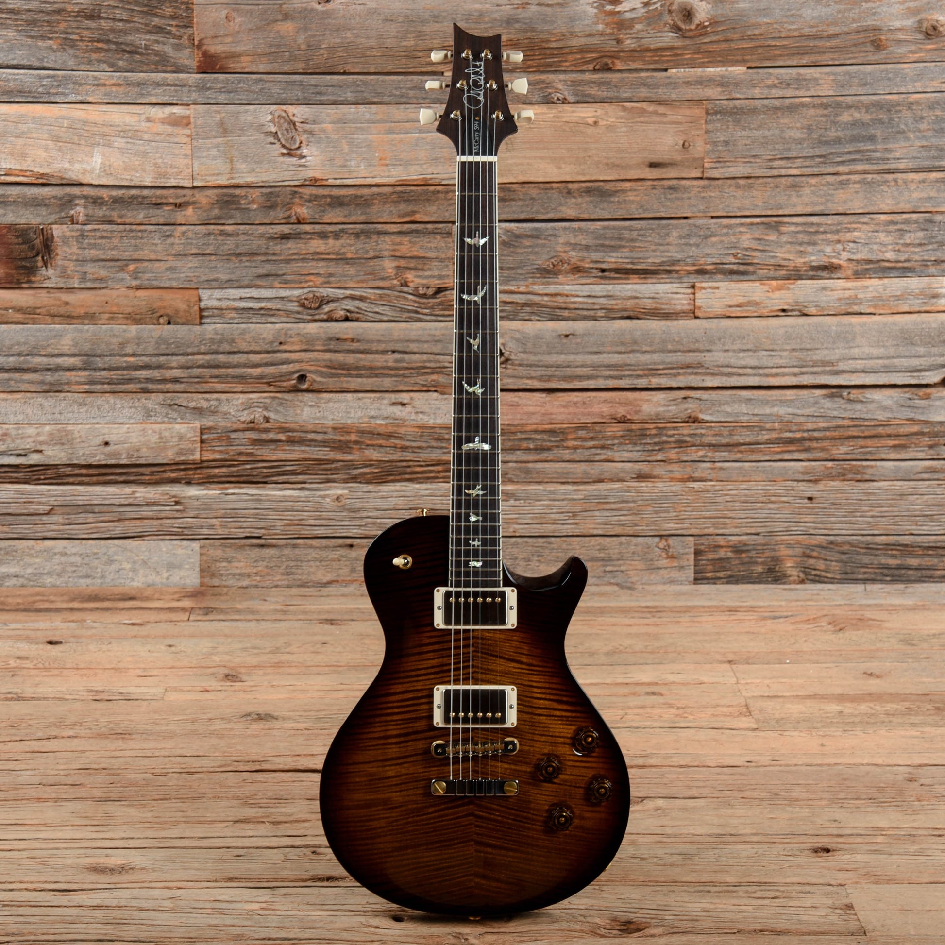 PRS McCarty Singlecut 594 10 Top Black Gold Burst Electric Guitars / Solid Body