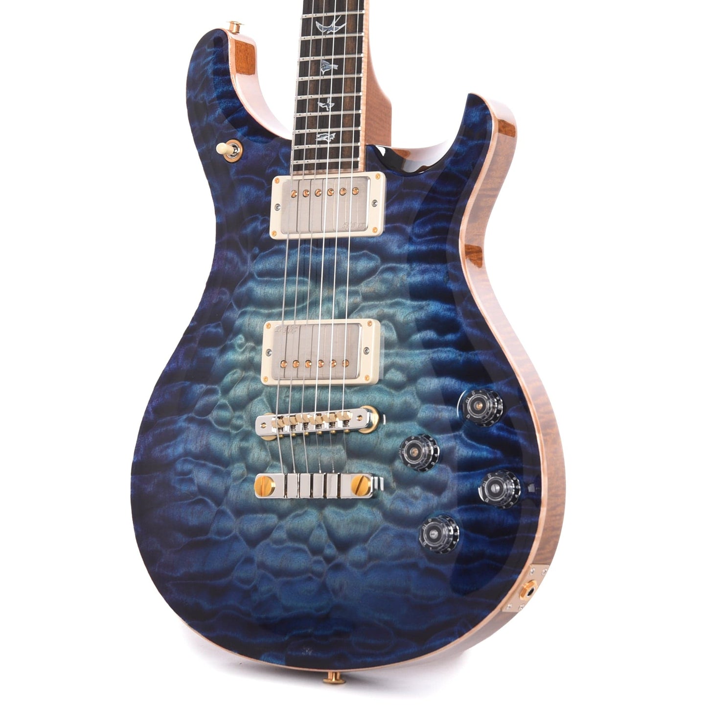 PRS Private Stock McCarty 594 One Piece Quilted Maple Aqua Violet Glow w/Exotic Ebony Fingerboard Electric Guitars / Solid Body