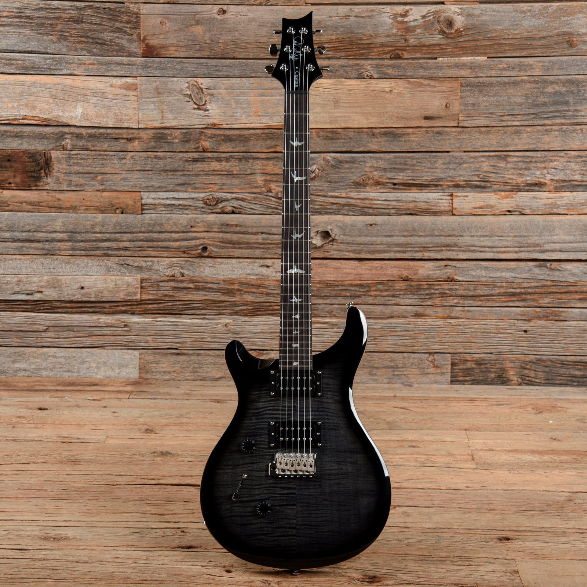 PRS SE Custom 24 Charcoal Burst 2021 LEFTY Electric Guitars / Solid Body